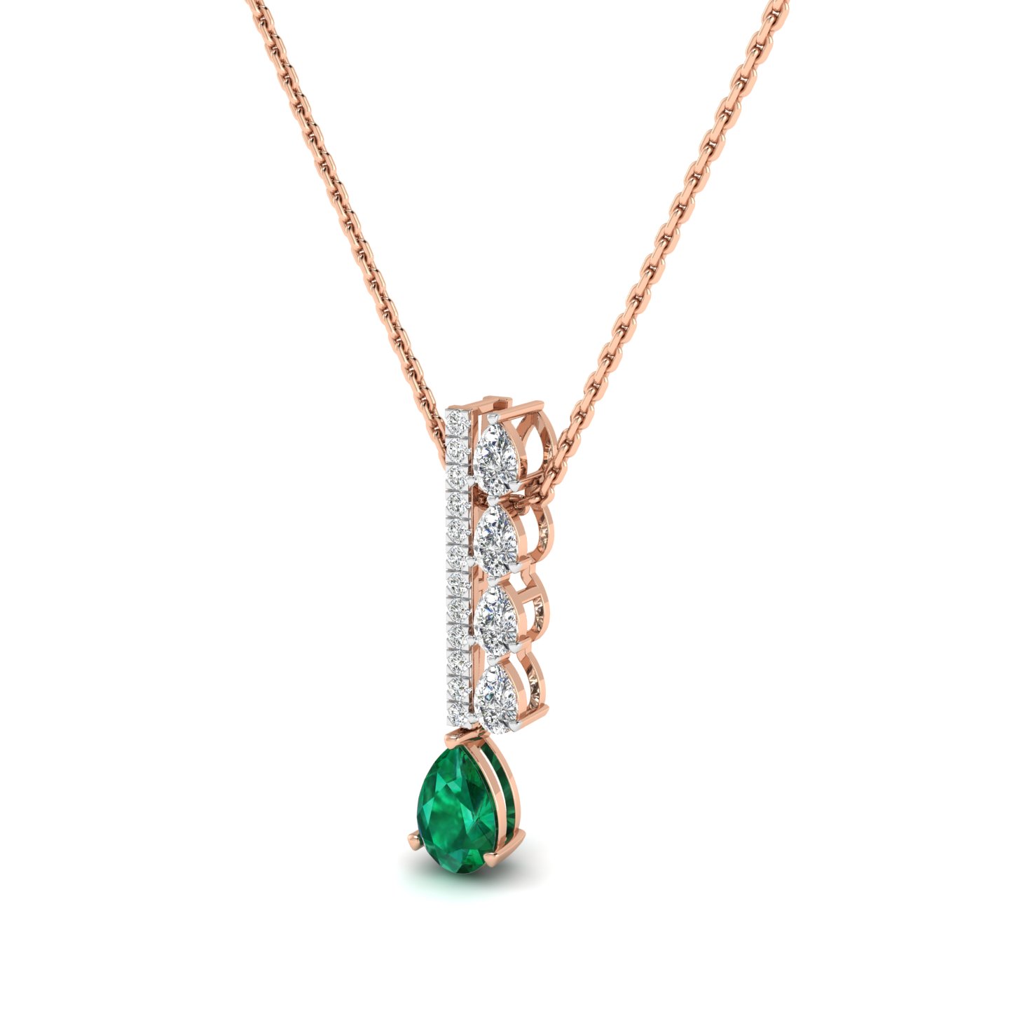 Emerald Scarlet Grace Pendant