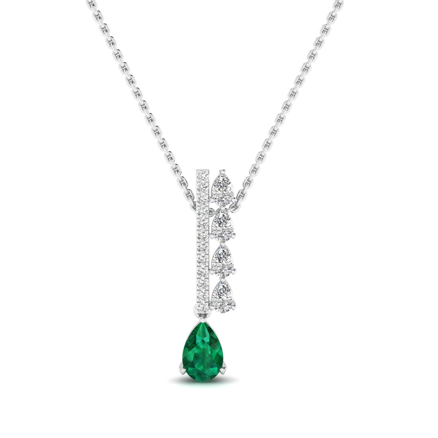 Emerald Scarlet Grace Pendant