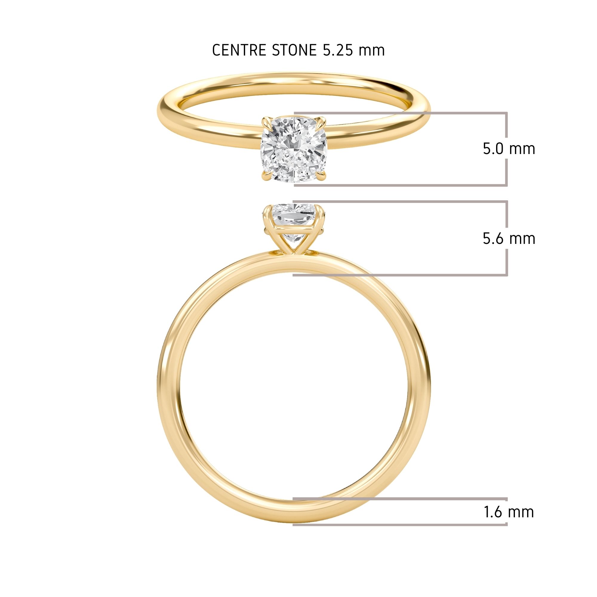 Cushion Perfect Fit Engagement Ring