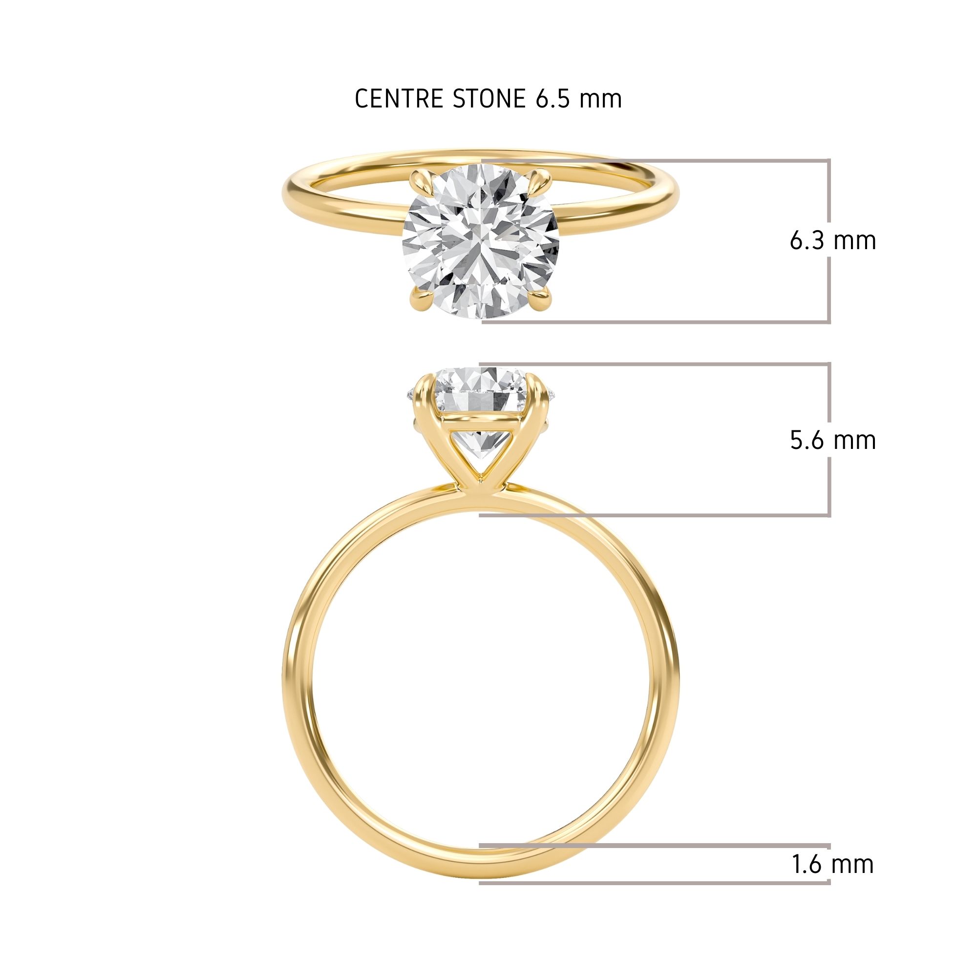 Round Perfect Fit Engagement Ring