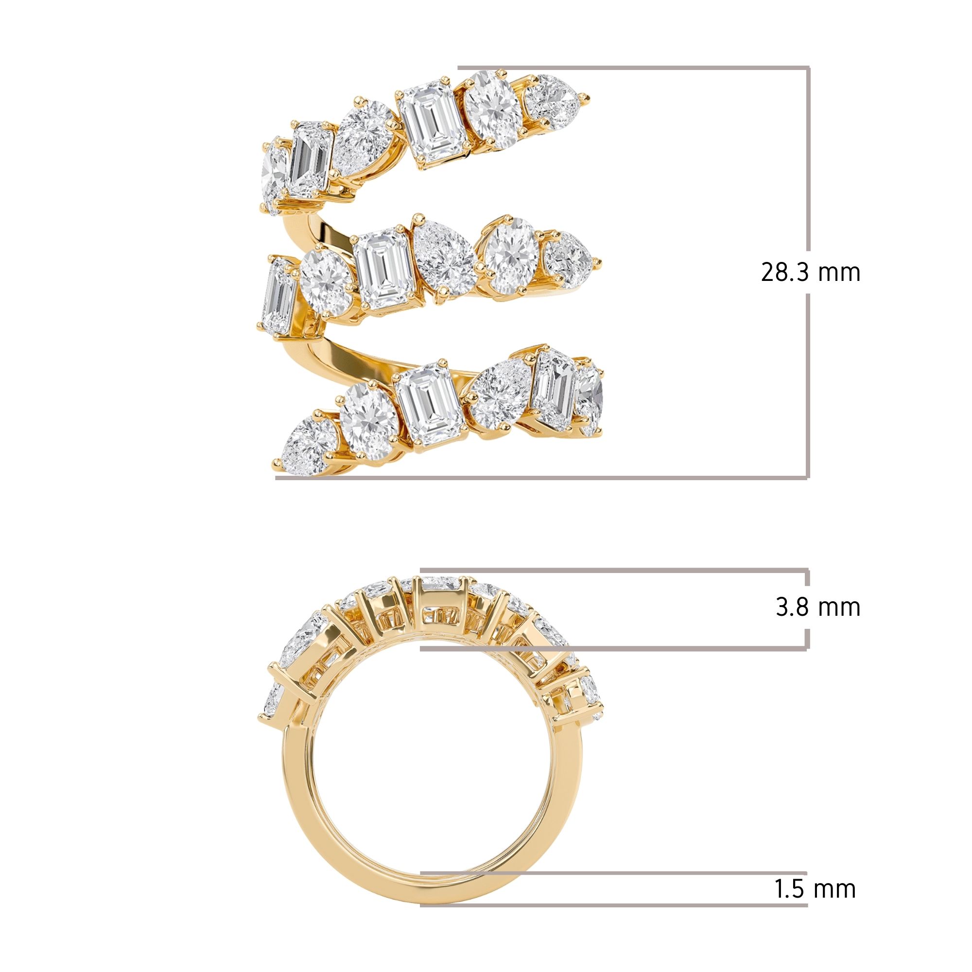 Helix Lumina' Ring