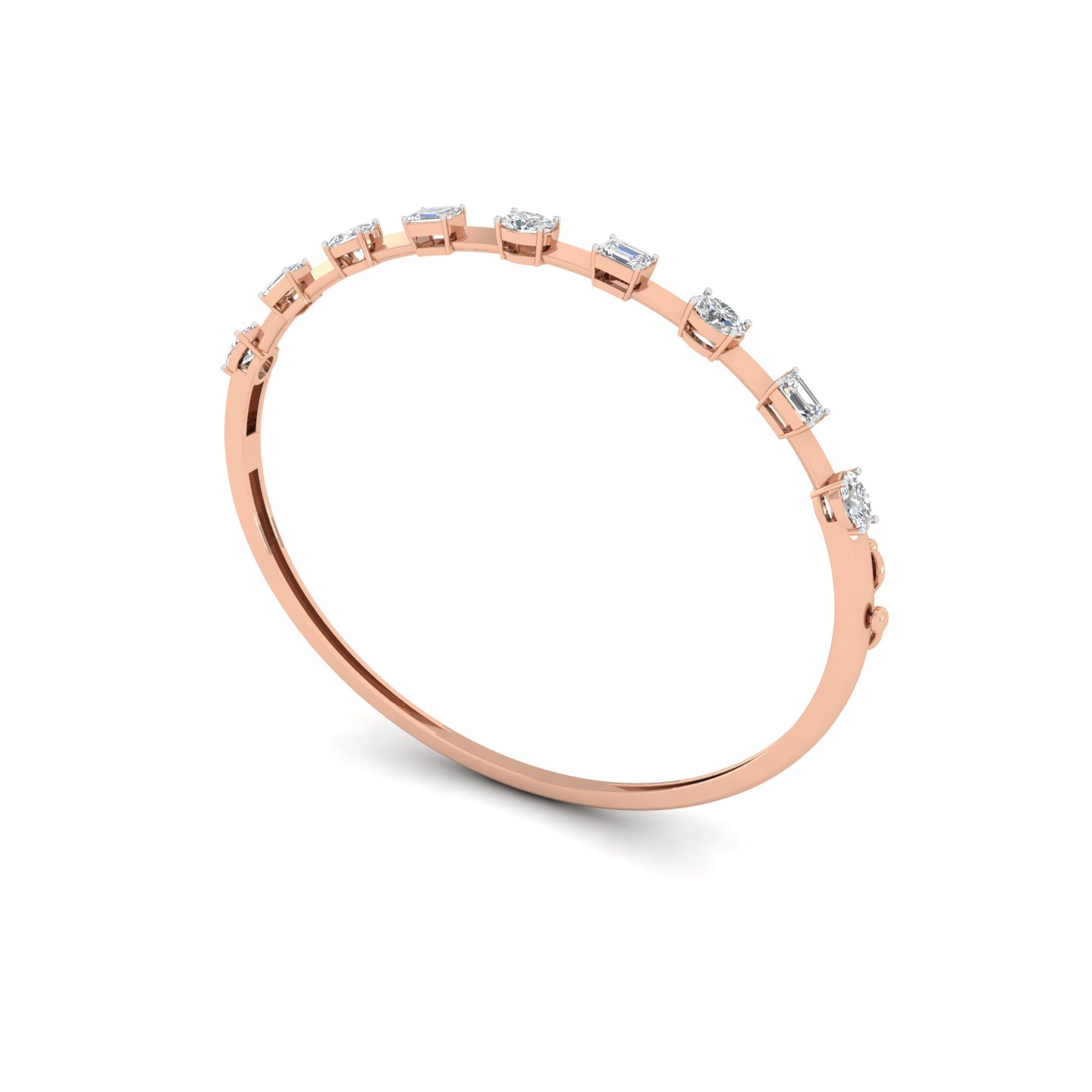 Tessera Hinged Bangle