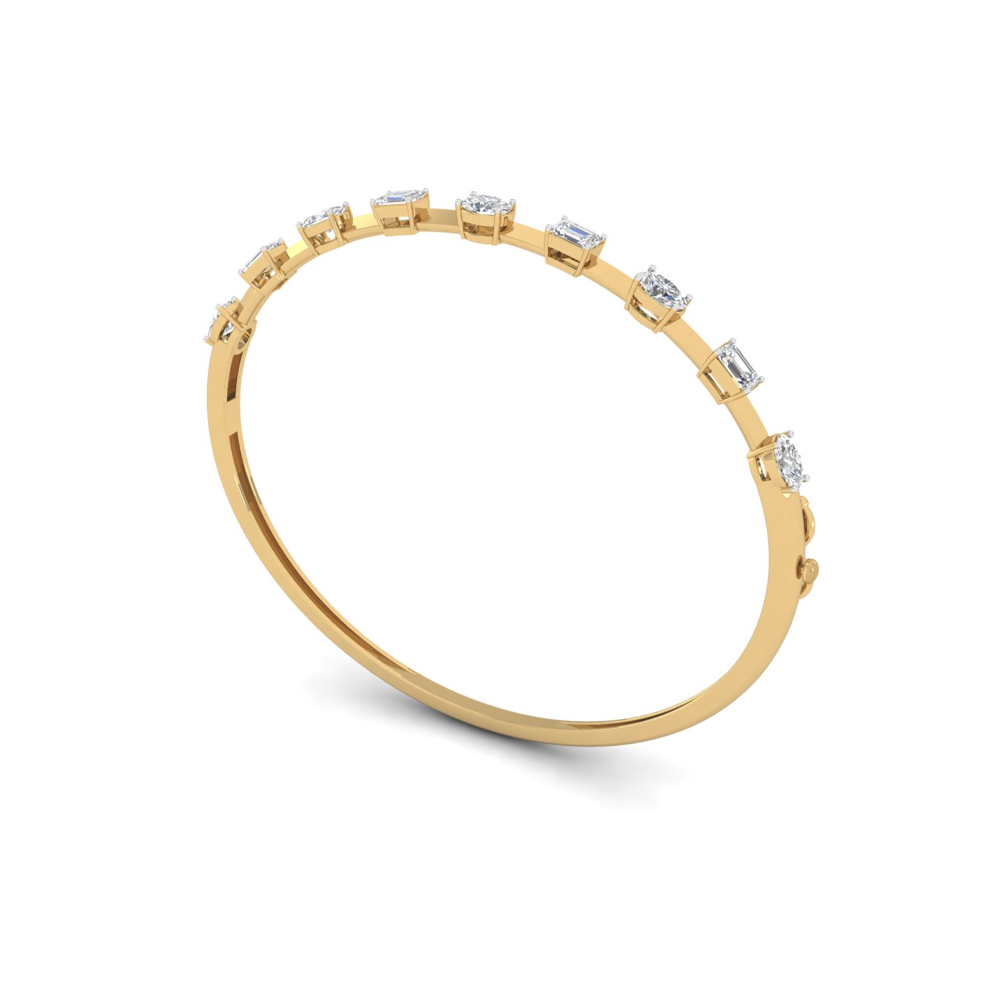 Tessera Hinged Bangle