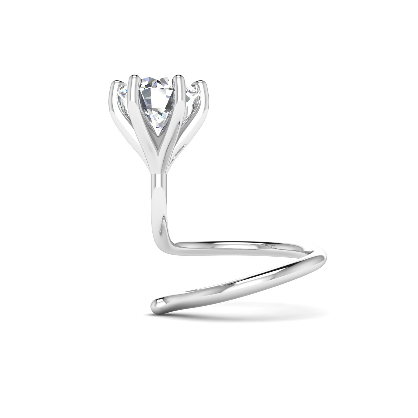 Six Prong Solitaire Nosepin