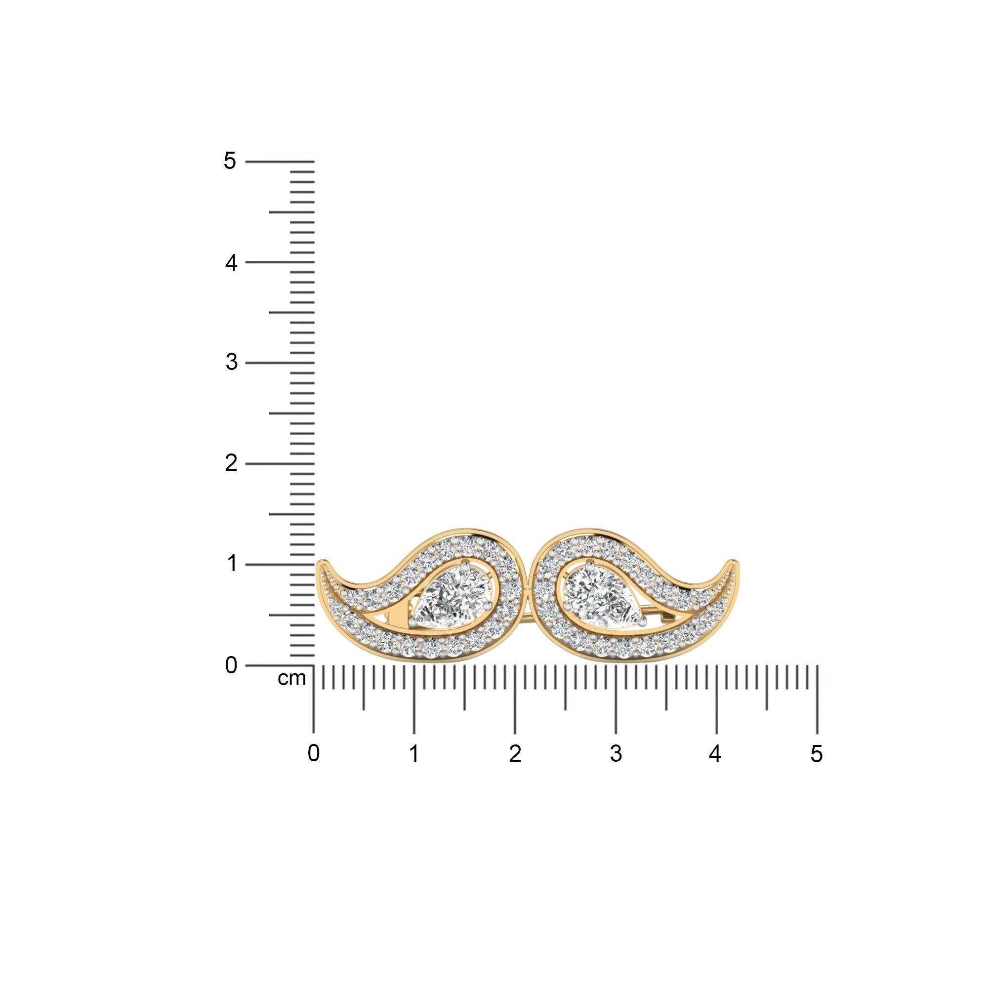 The Maverick Moustache Brooch