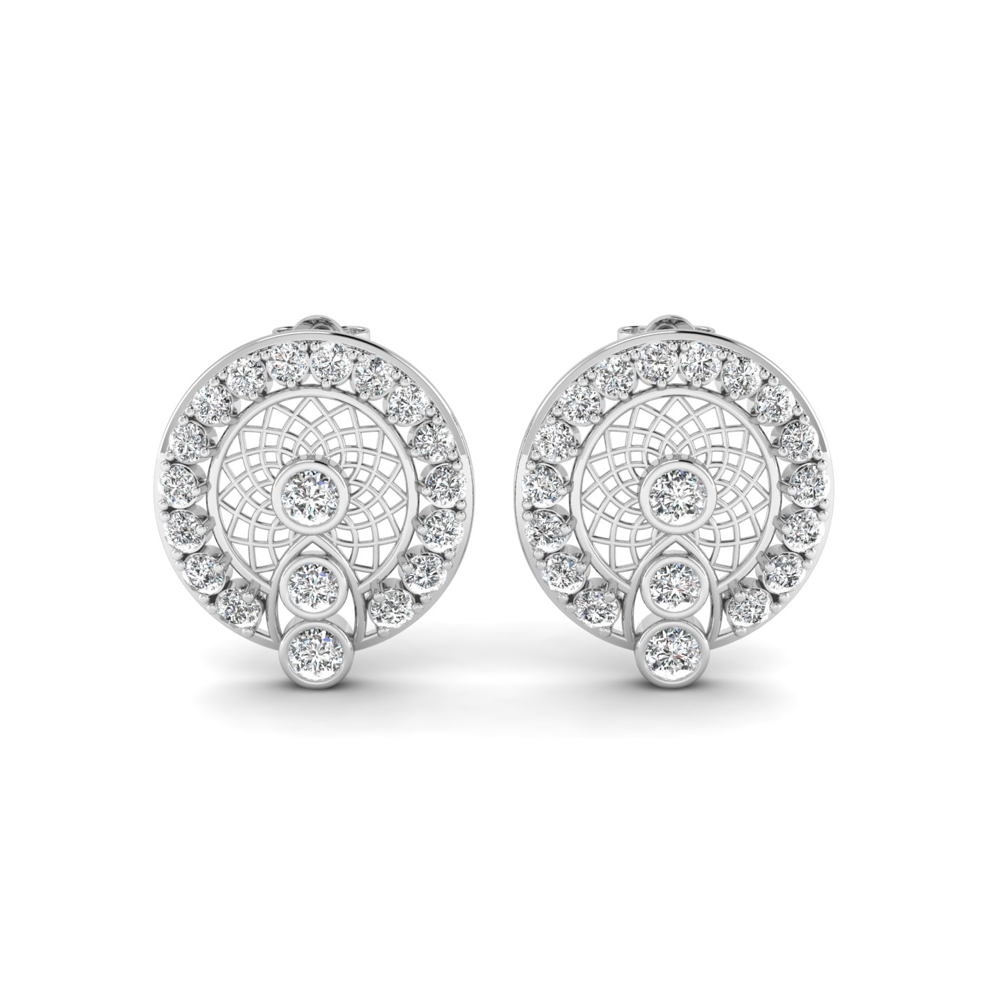 Luminous Lattice Earrings