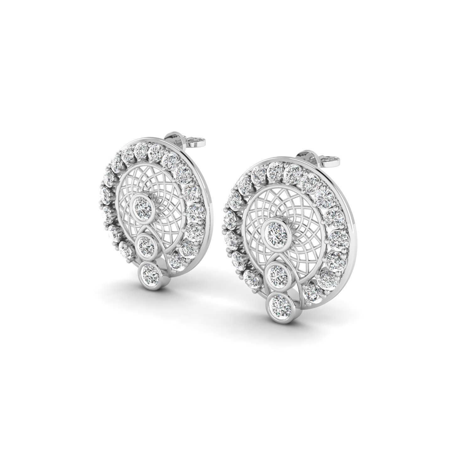 Luminous Lattice Earrings
