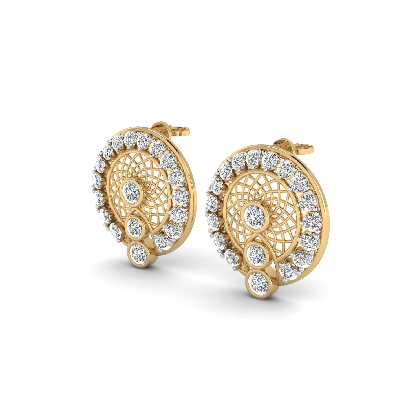 Luminous Lattice Earrings