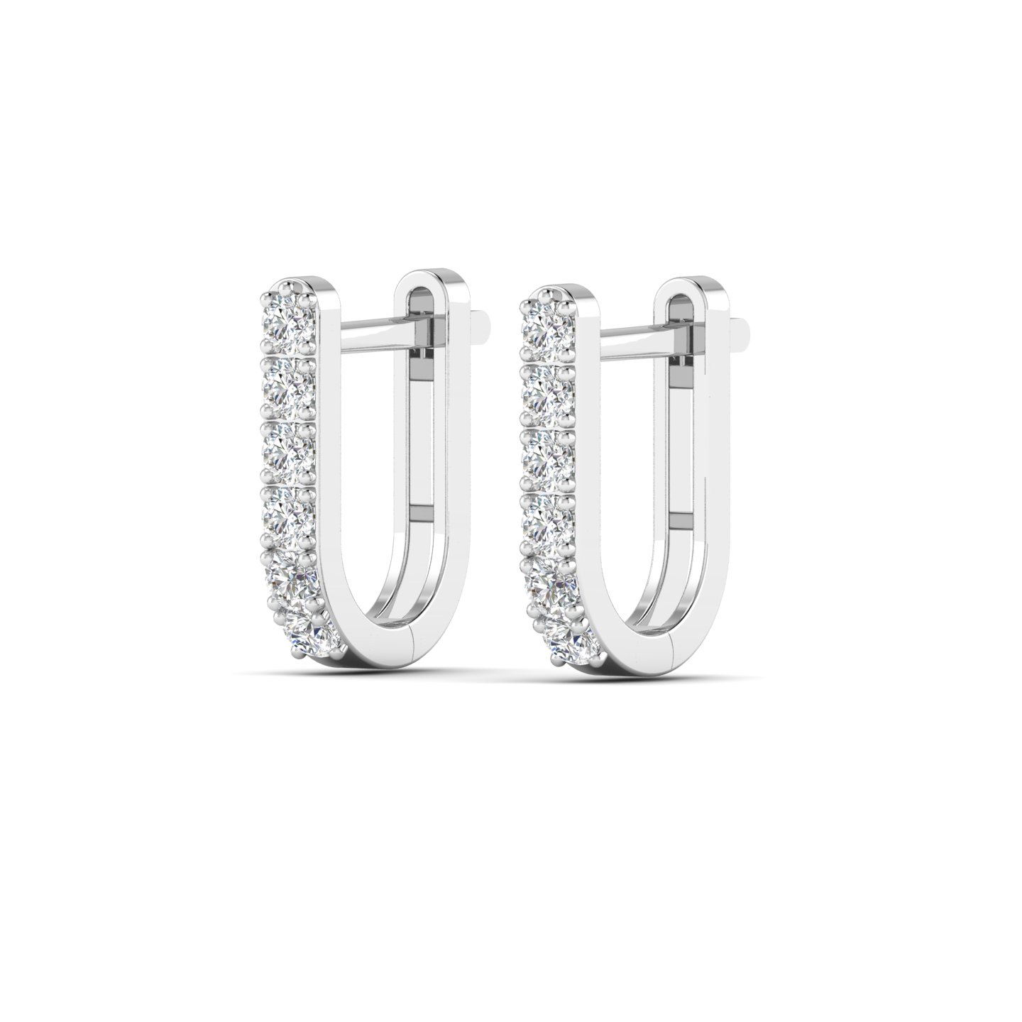 Linear Diamond Impact Earrings