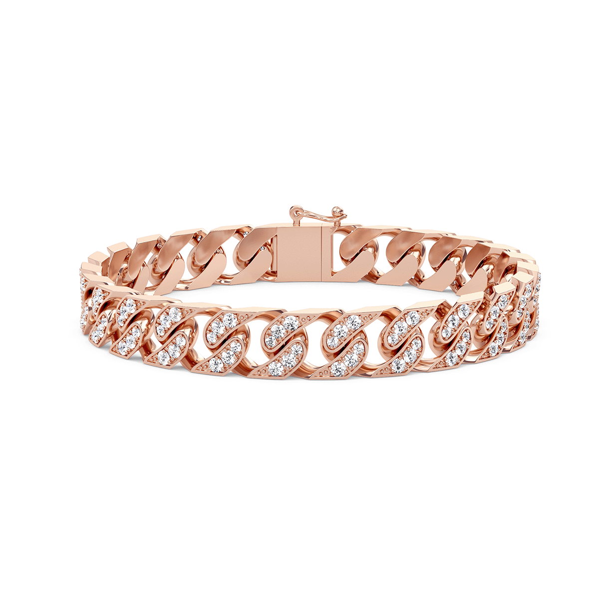 Regal Diamond Curb Bracelet