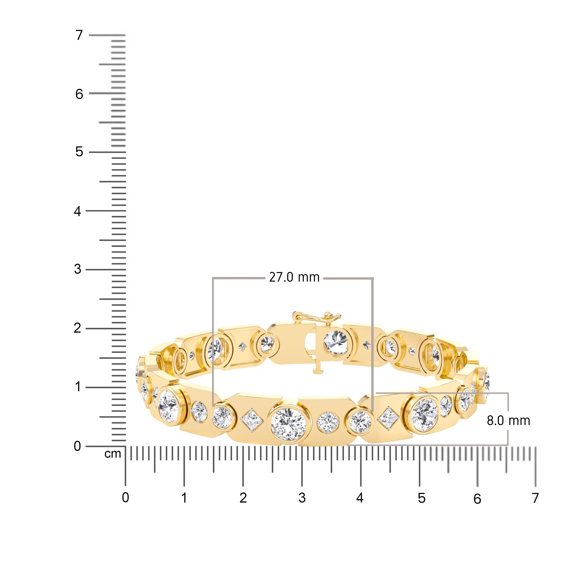 Golden Radiance Diamond Bracelet