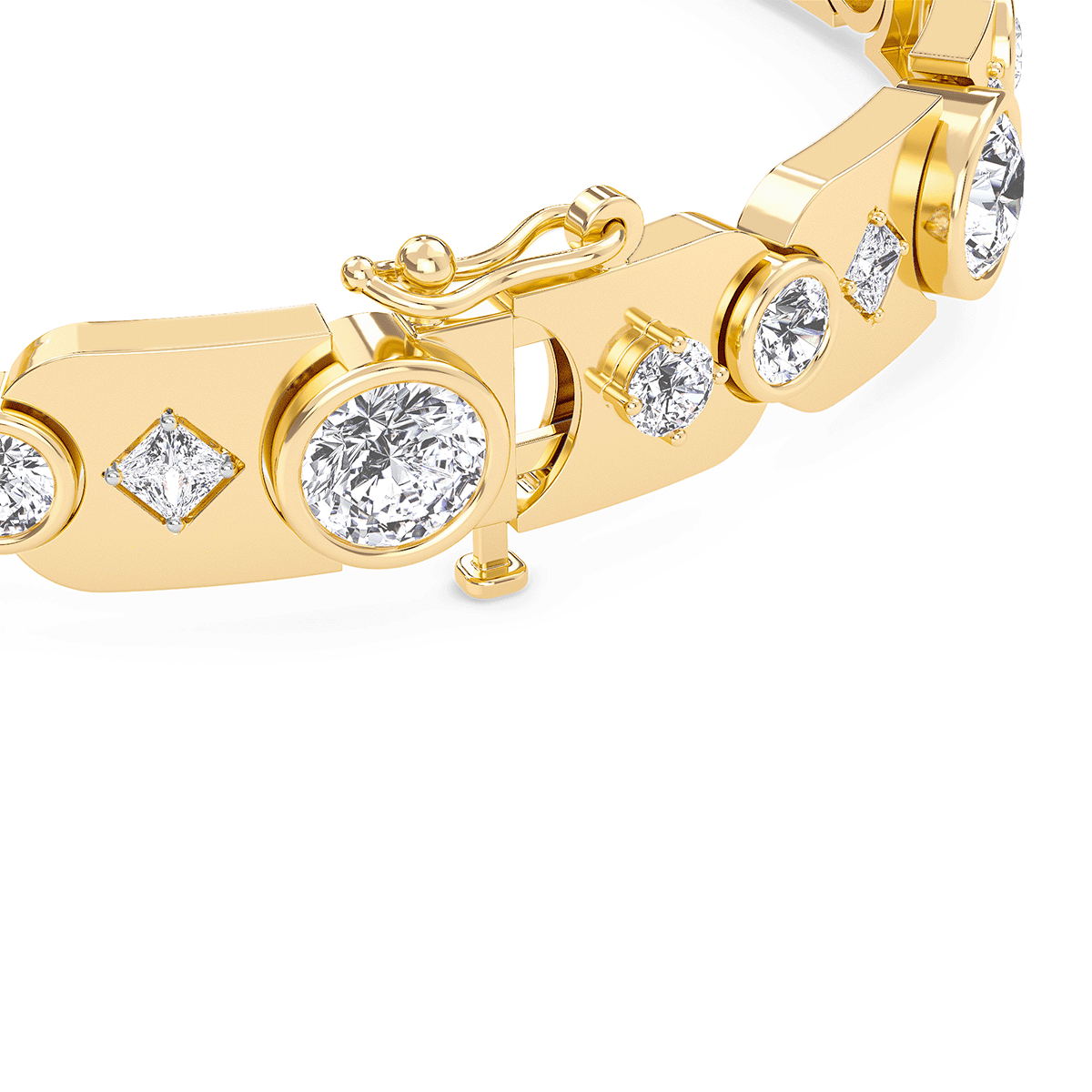 Golden Radiance Diamond Bracelet