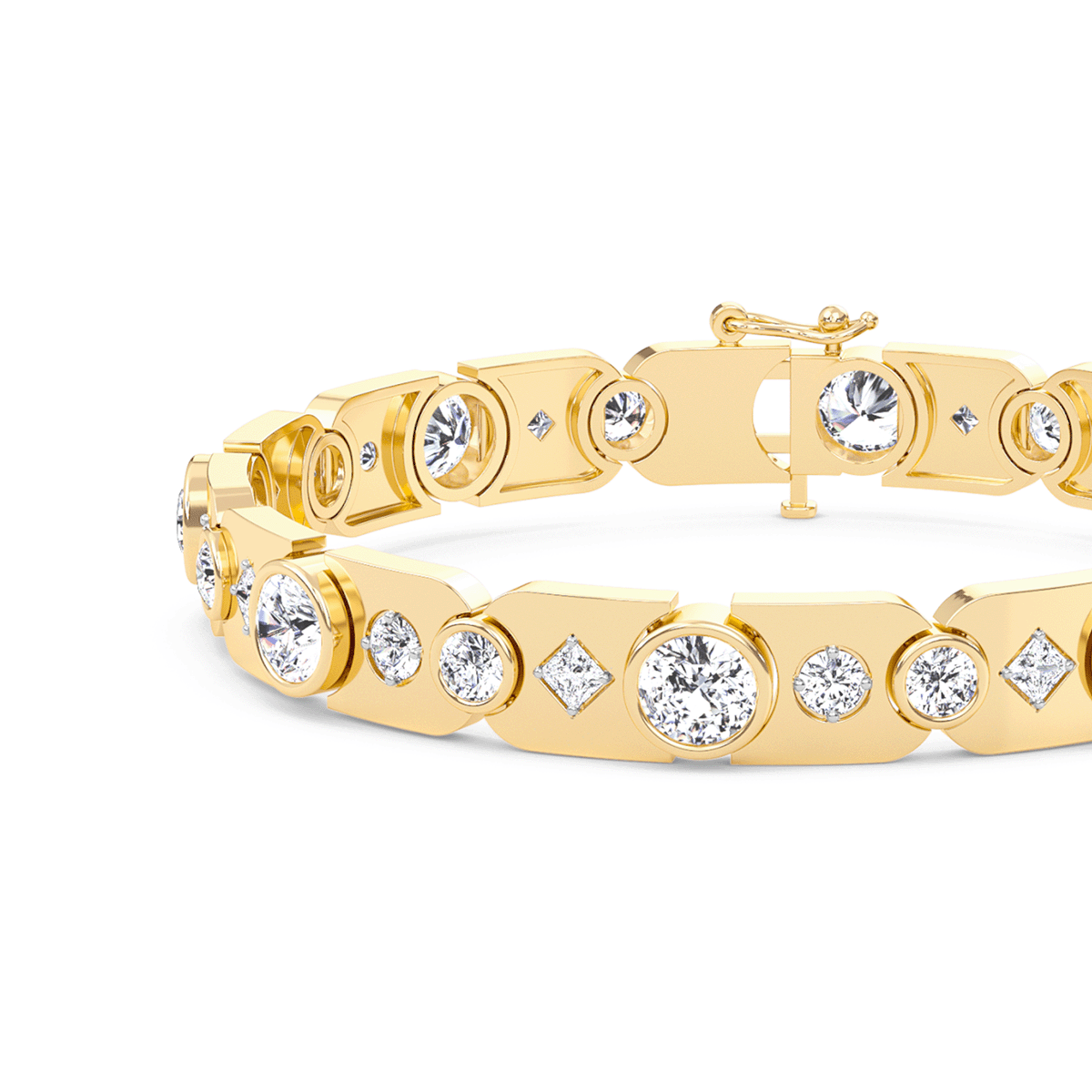 Golden Radiance Diamond Bracelet