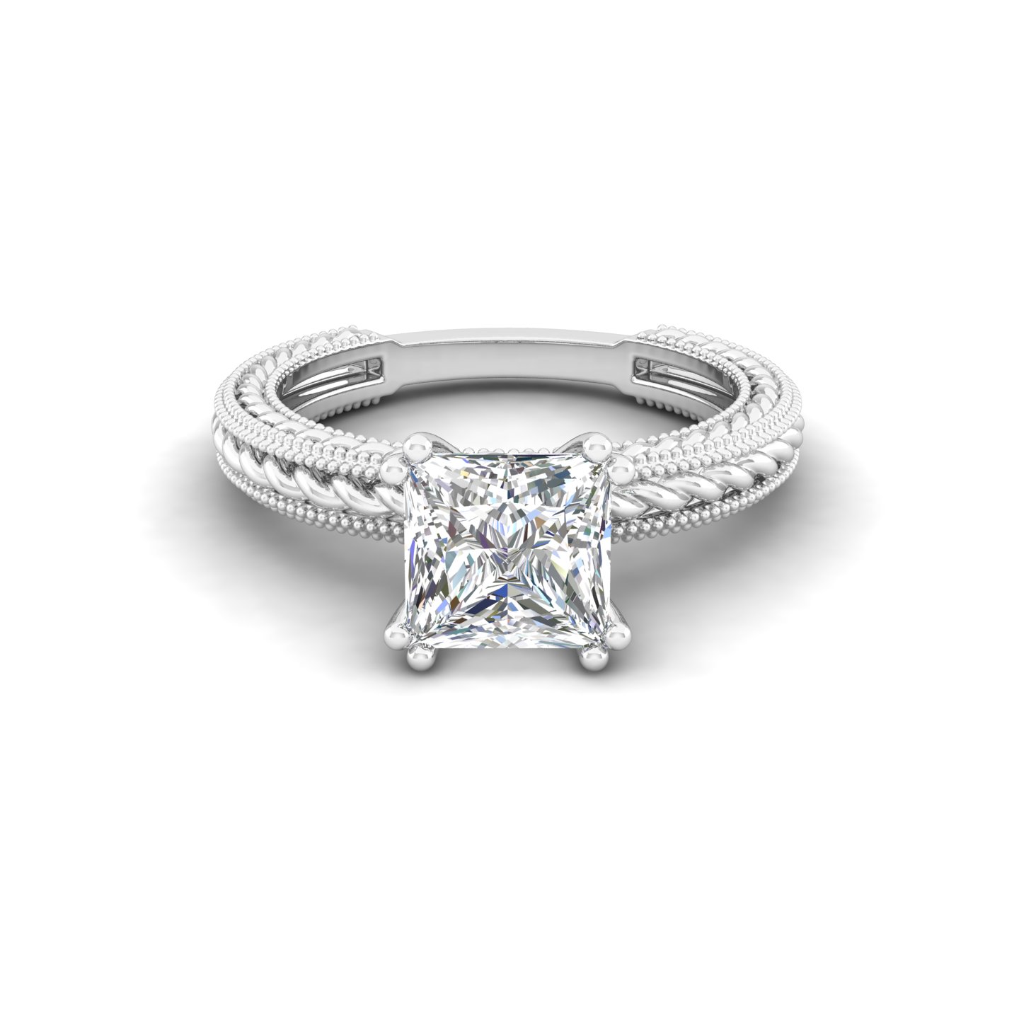 The "Etched Princess" Ring