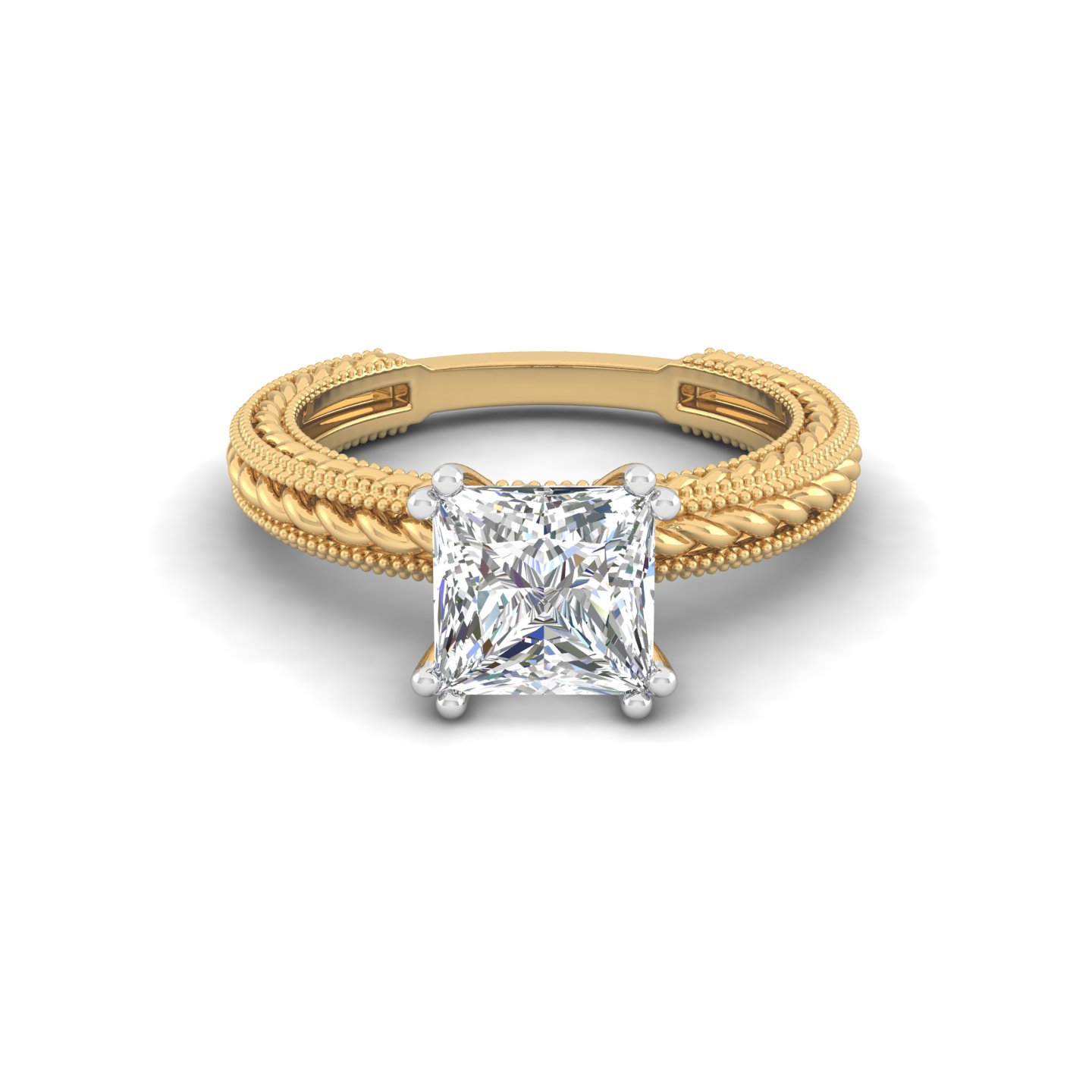 The "Etched Princess" Ring