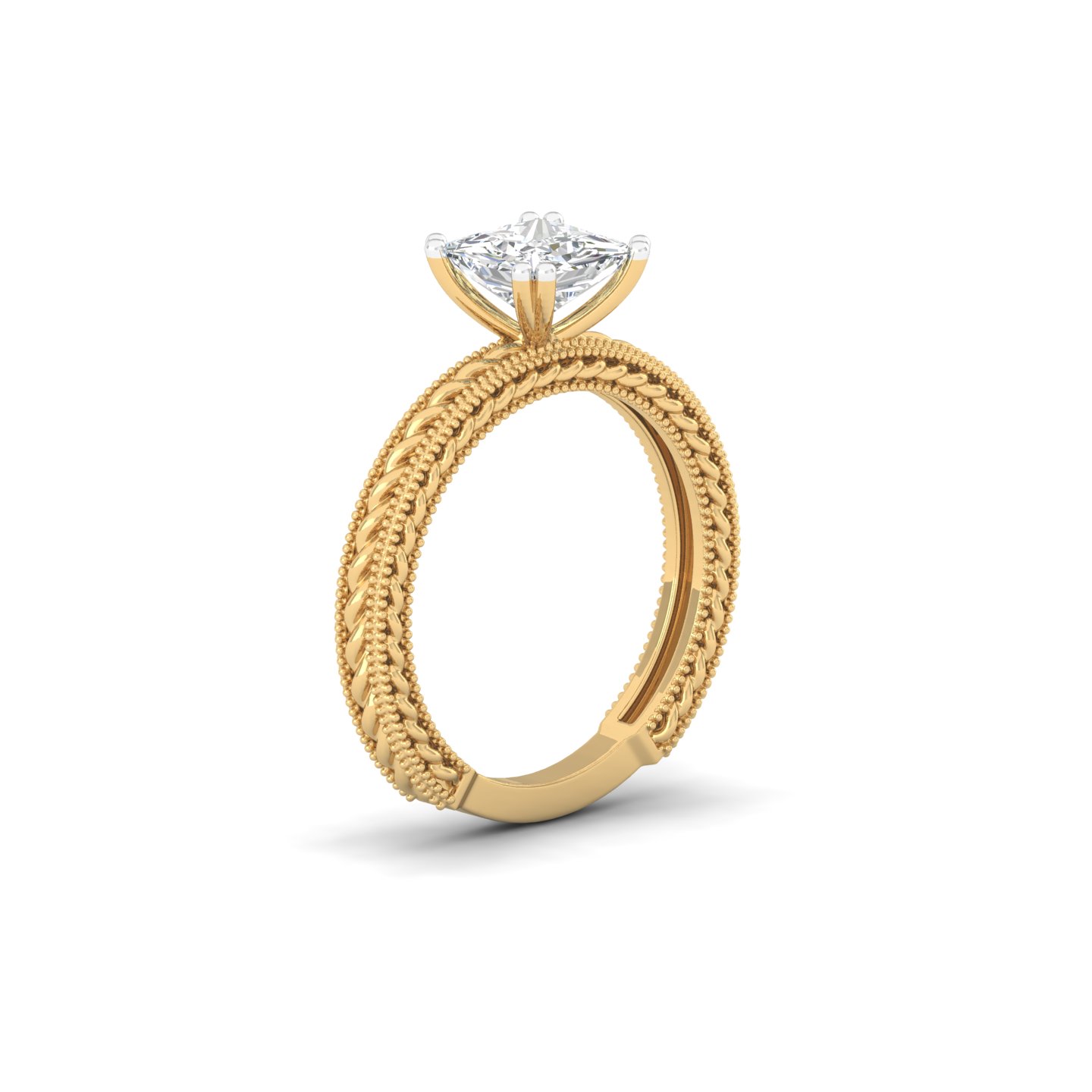 The "Etched Princess" Ring