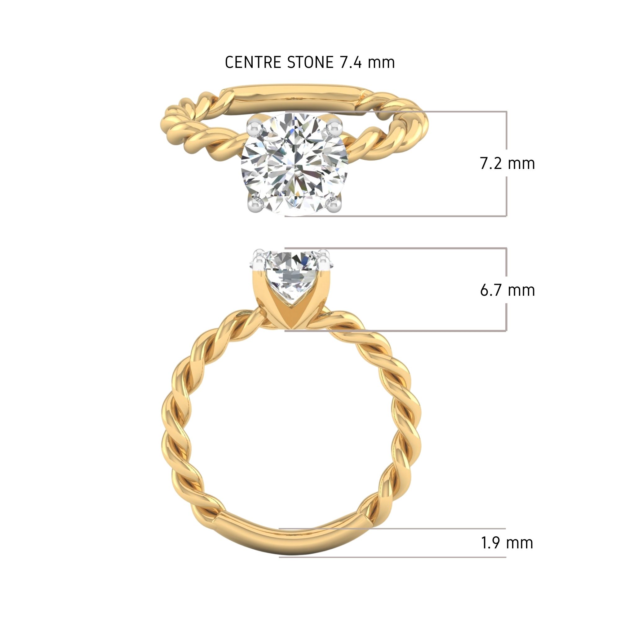 Vowbound Solitaire Ring