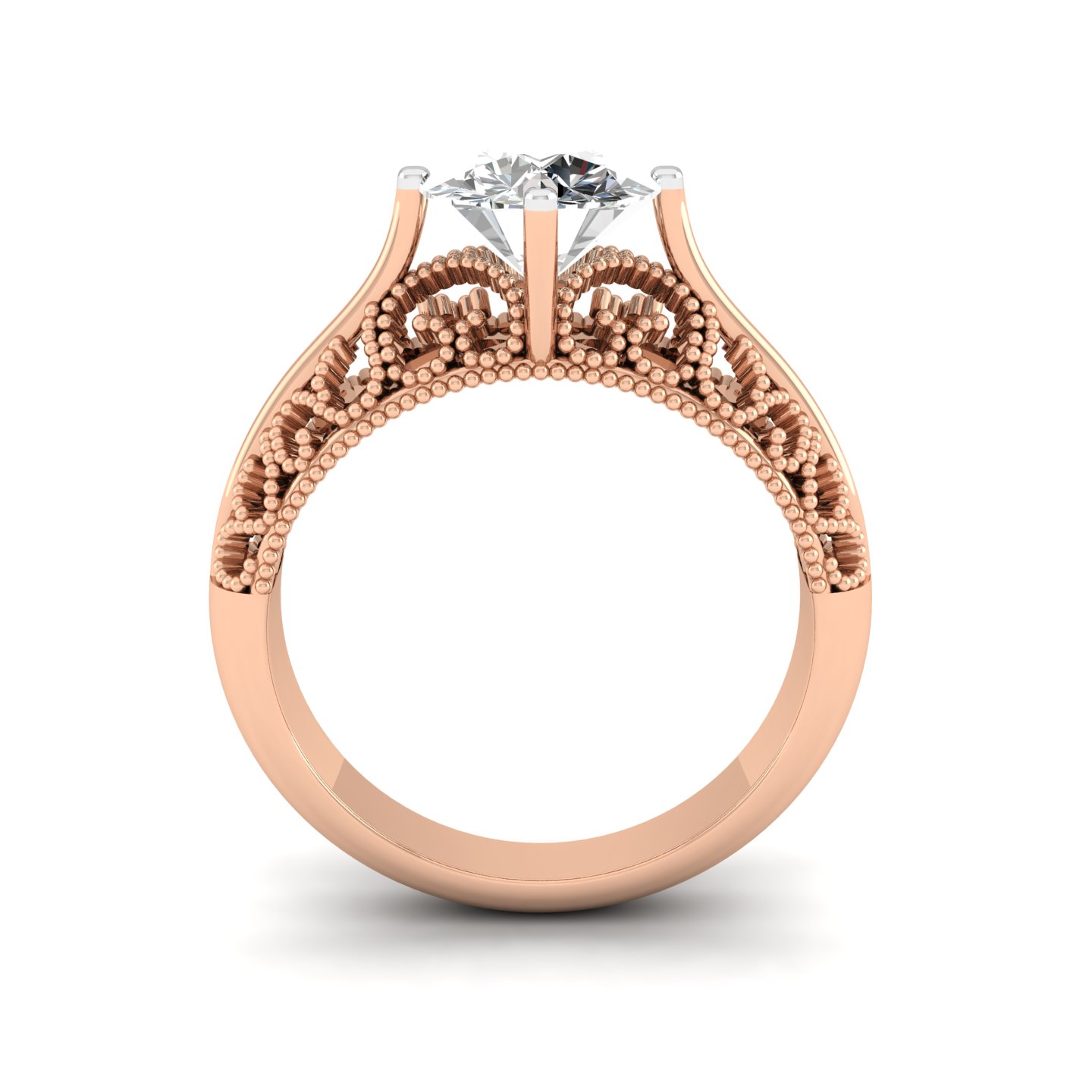 Vintage Whisper Solitaire Ring