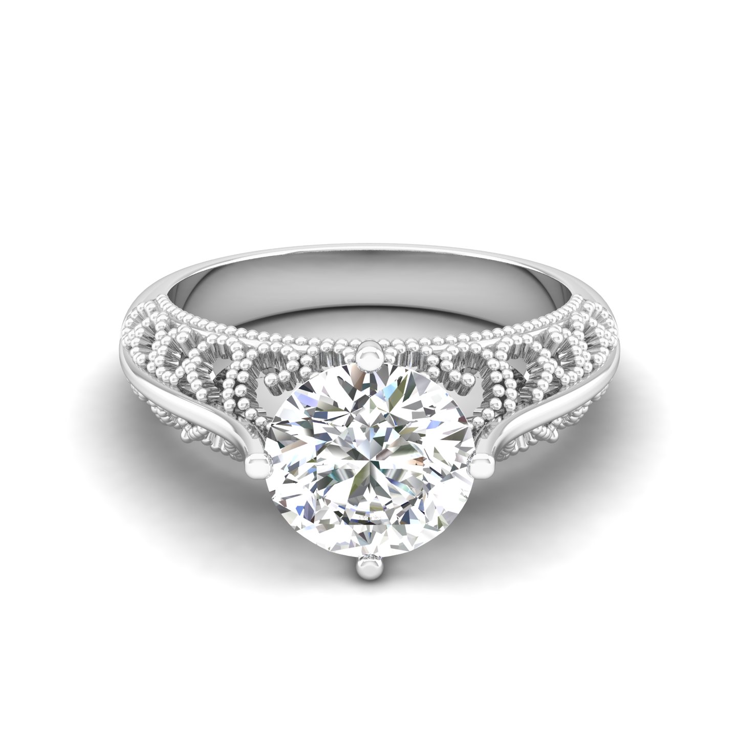 Vintage Whisper Solitaire Ring