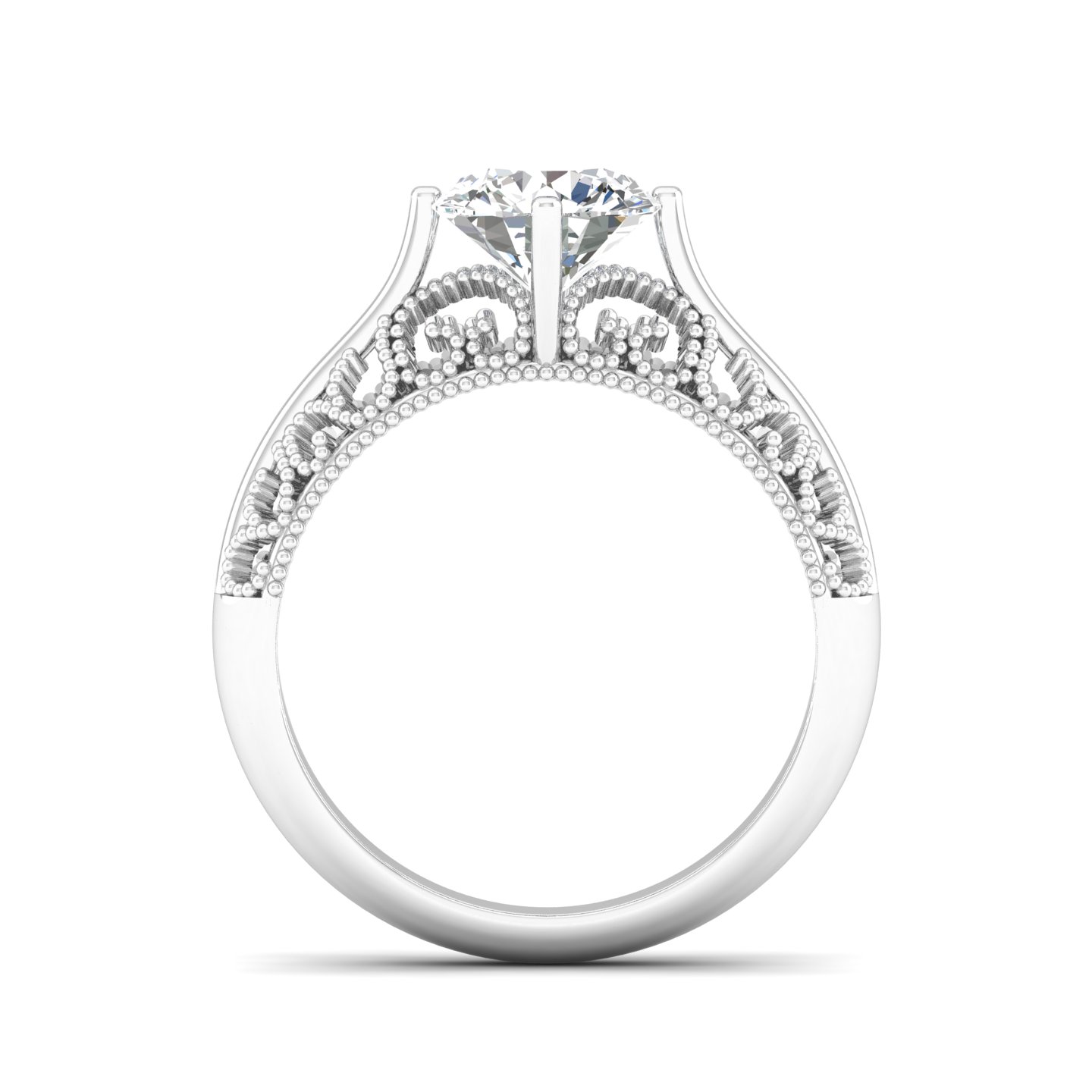 Vintage Whisper Solitaire Ring