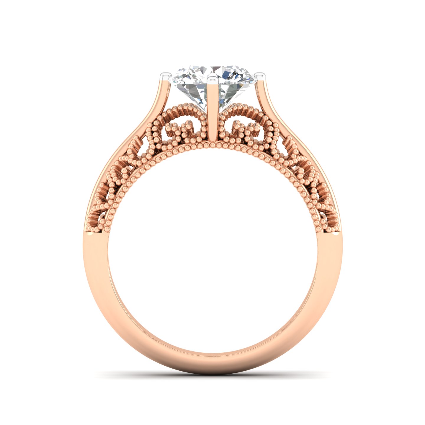 Vintage Whisper Solitaire Ring