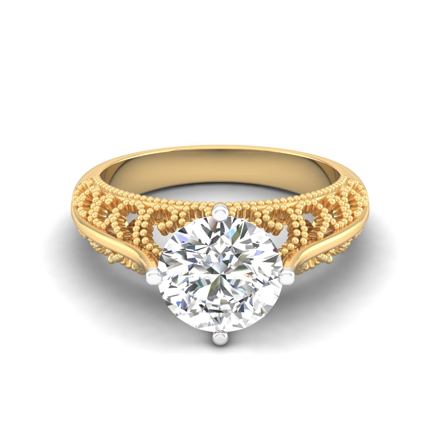 Vintage Whisper Solitaire Ring