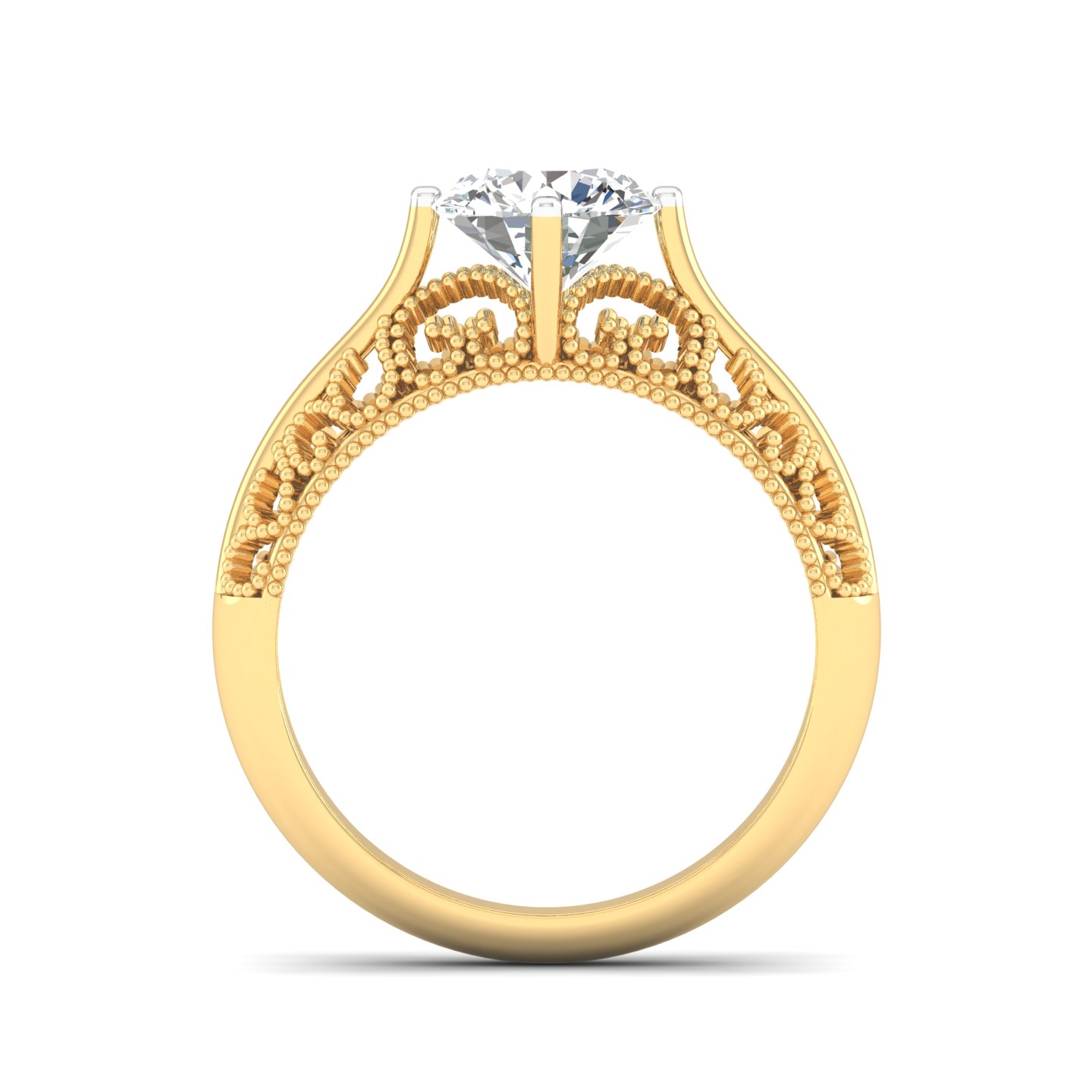 Vintage Whisper Solitaire Ring