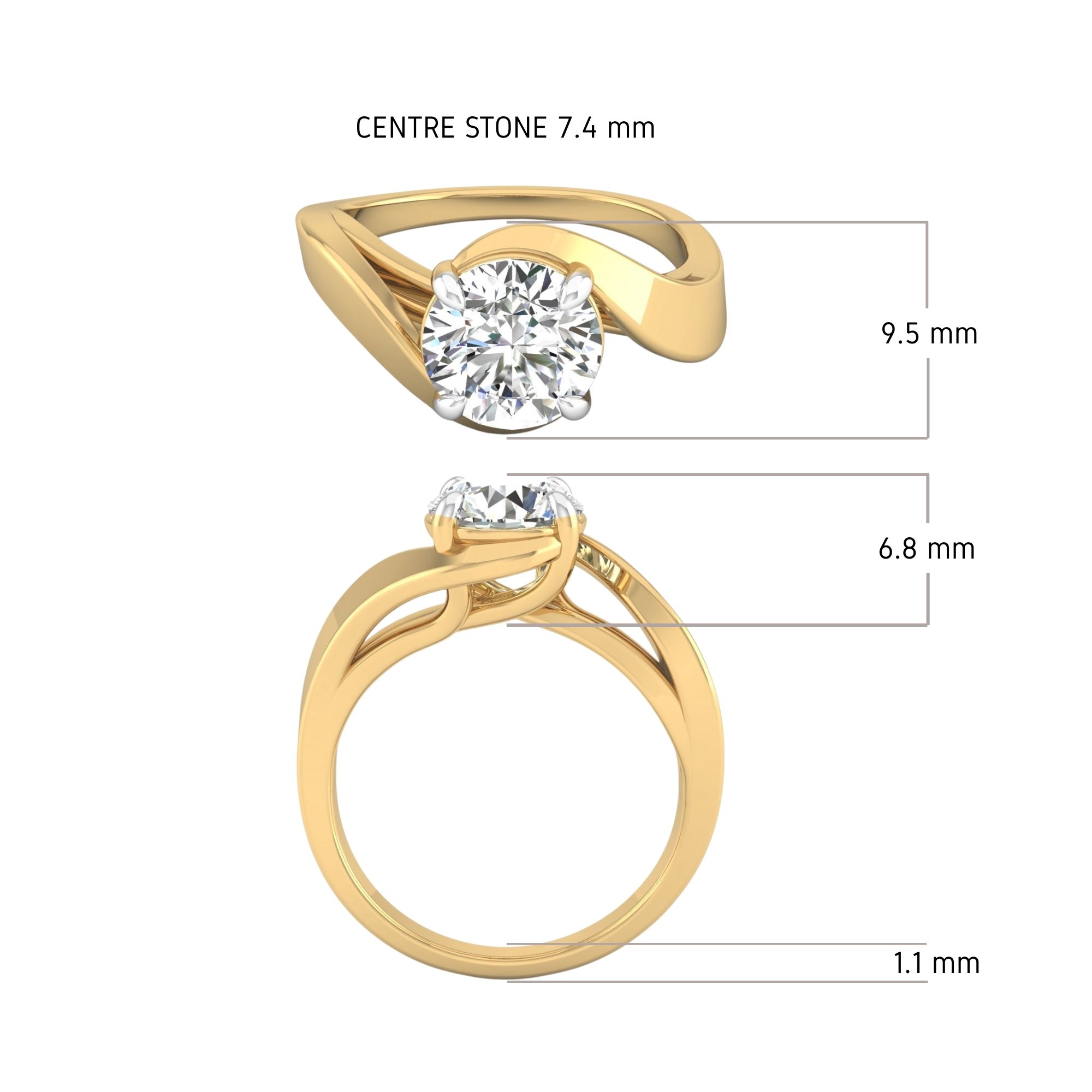 The Embrace Twist Ring