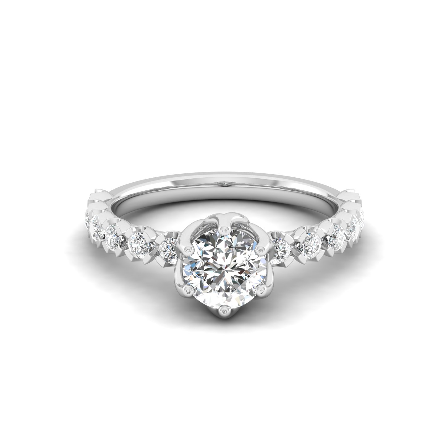 Floral Crown Diamond Ring