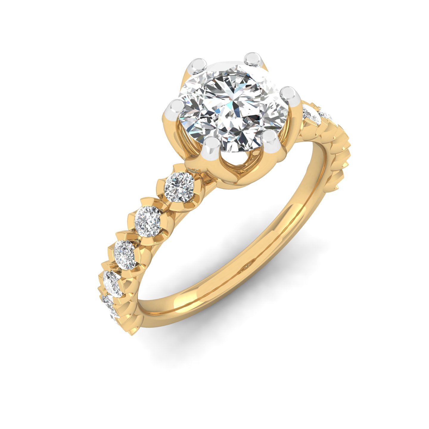 Floral Crown Diamond Ring