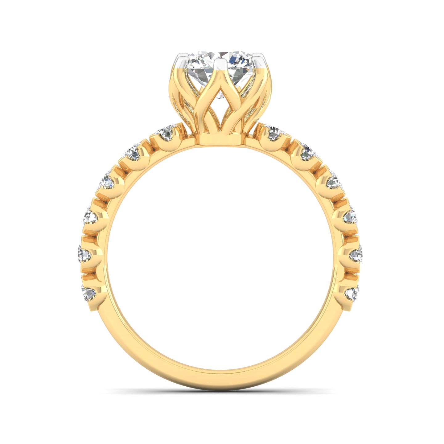 Floral Crown Diamond Ring