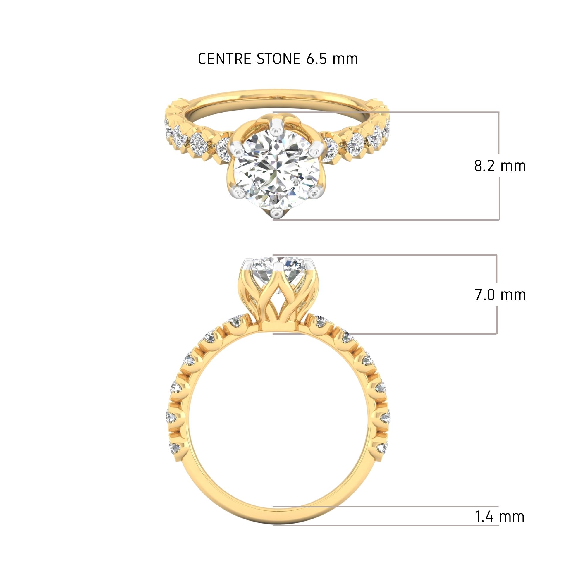 Floral Crown Diamond Ring