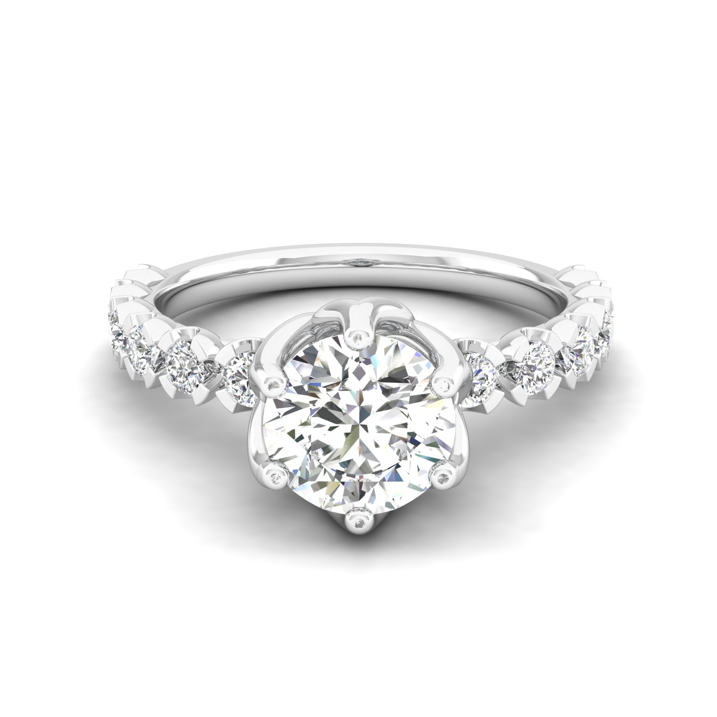 Floral Crown Diamond Ring