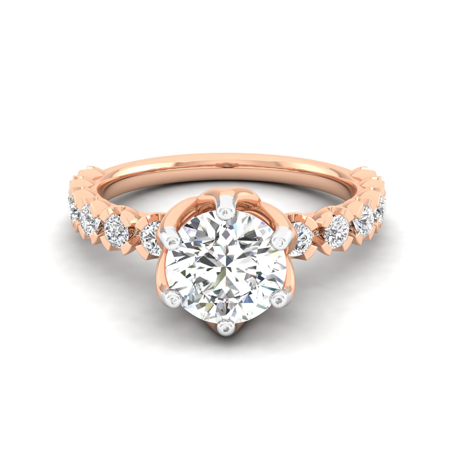 Floral Crown Diamond Ring