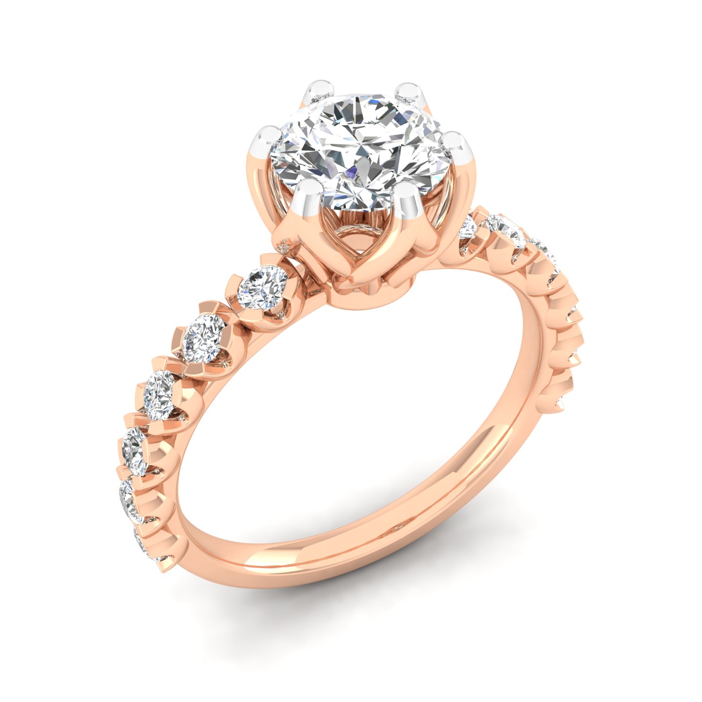 Floral Crown Diamond Ring