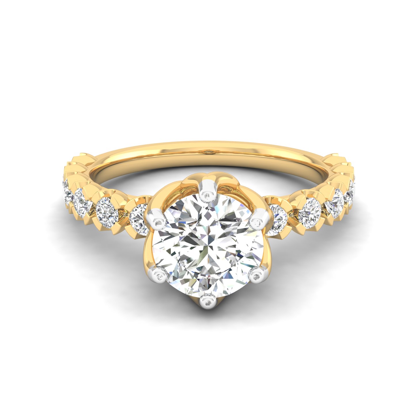 Floral Crown Diamond Ring