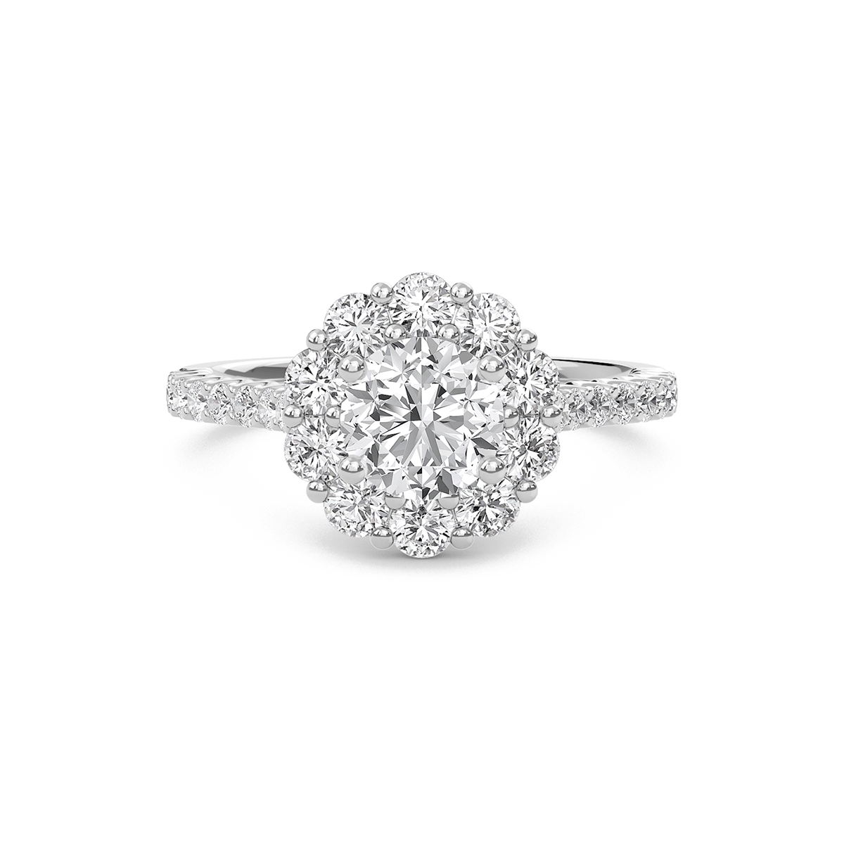 Radiant Halo Ring