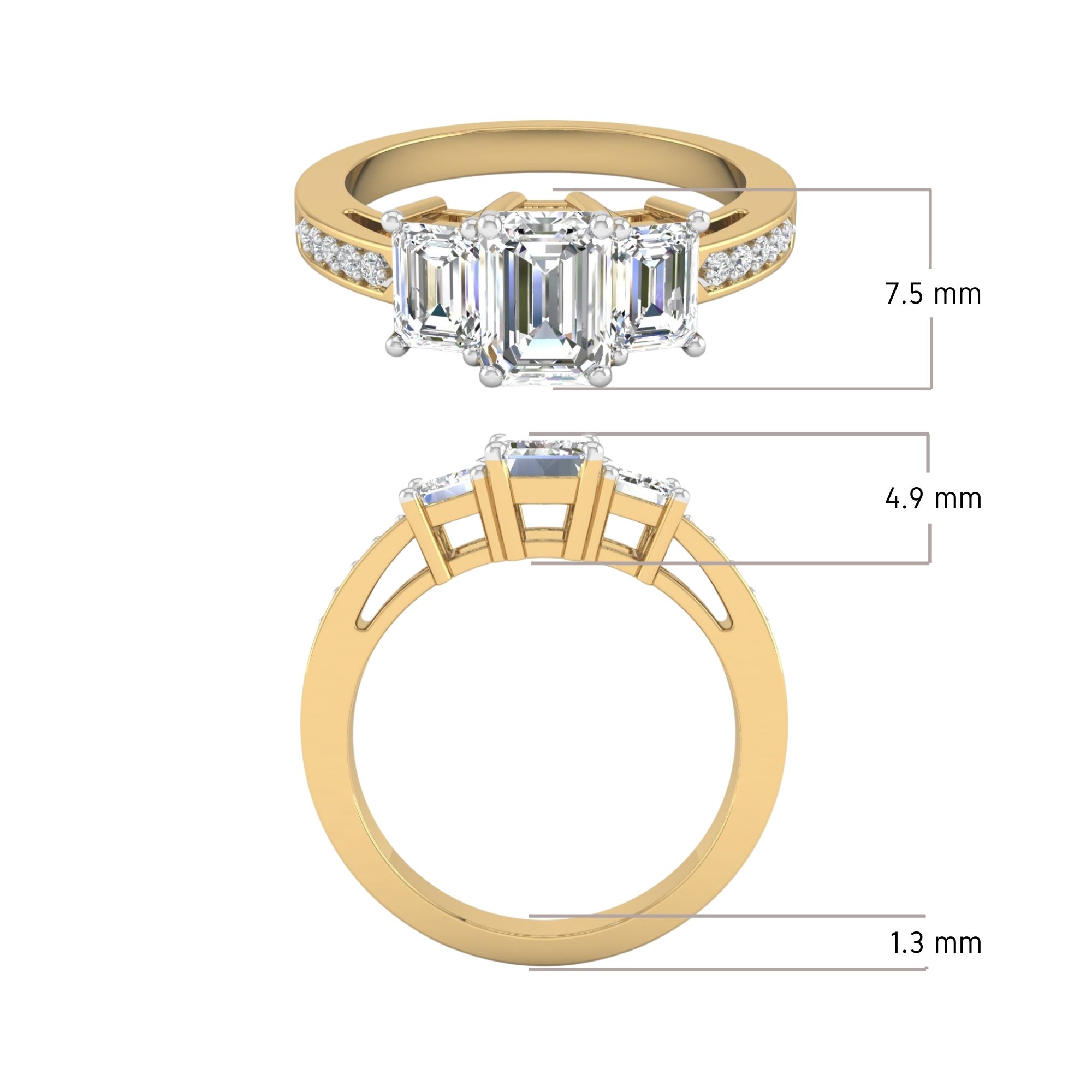 Trinity Radiance Ring