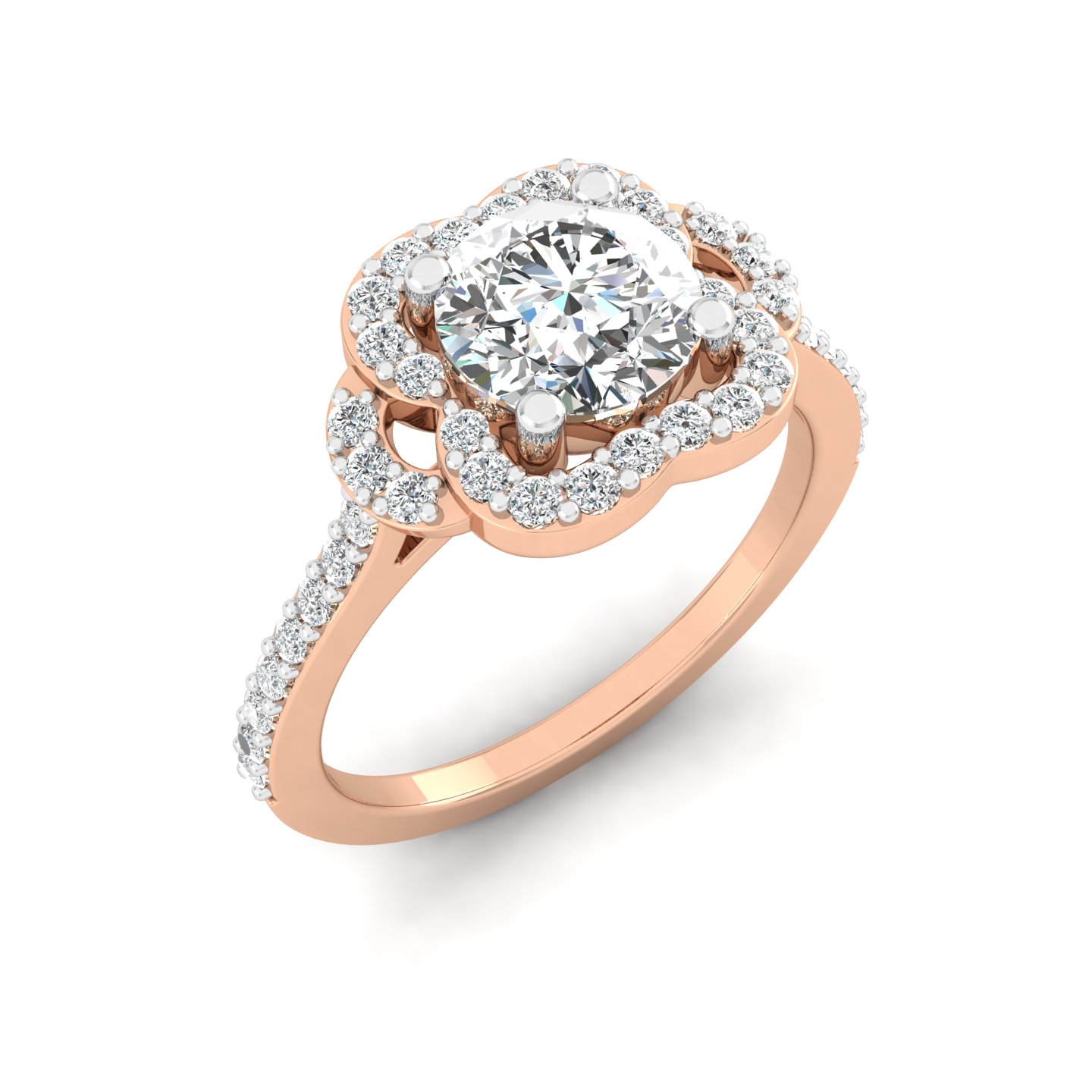 Flourish Halo Ring