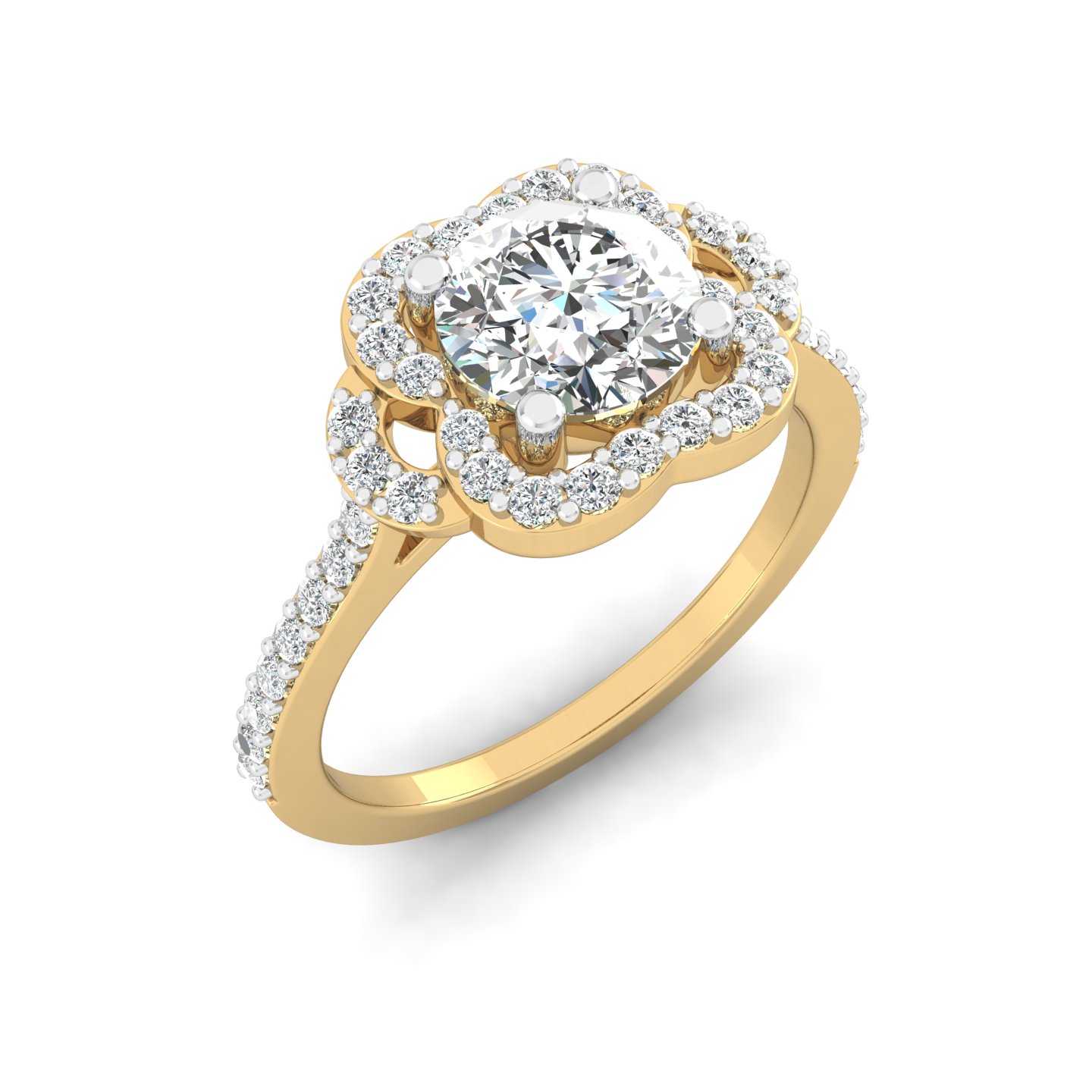 Flourish Halo Ring