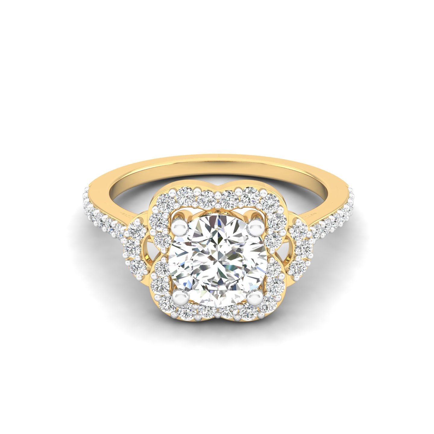 Flourish Halo Ring