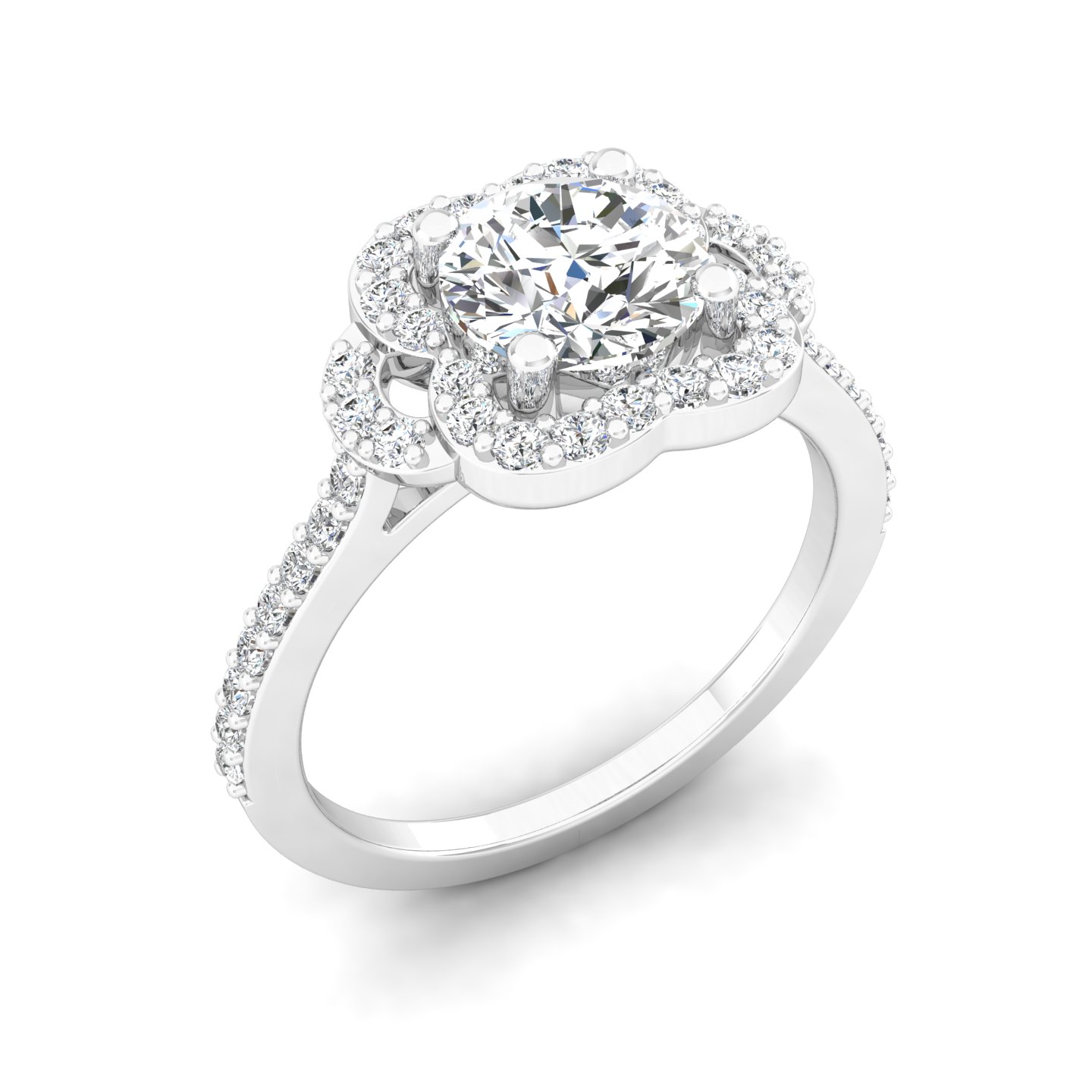 Flourish Halo Ring