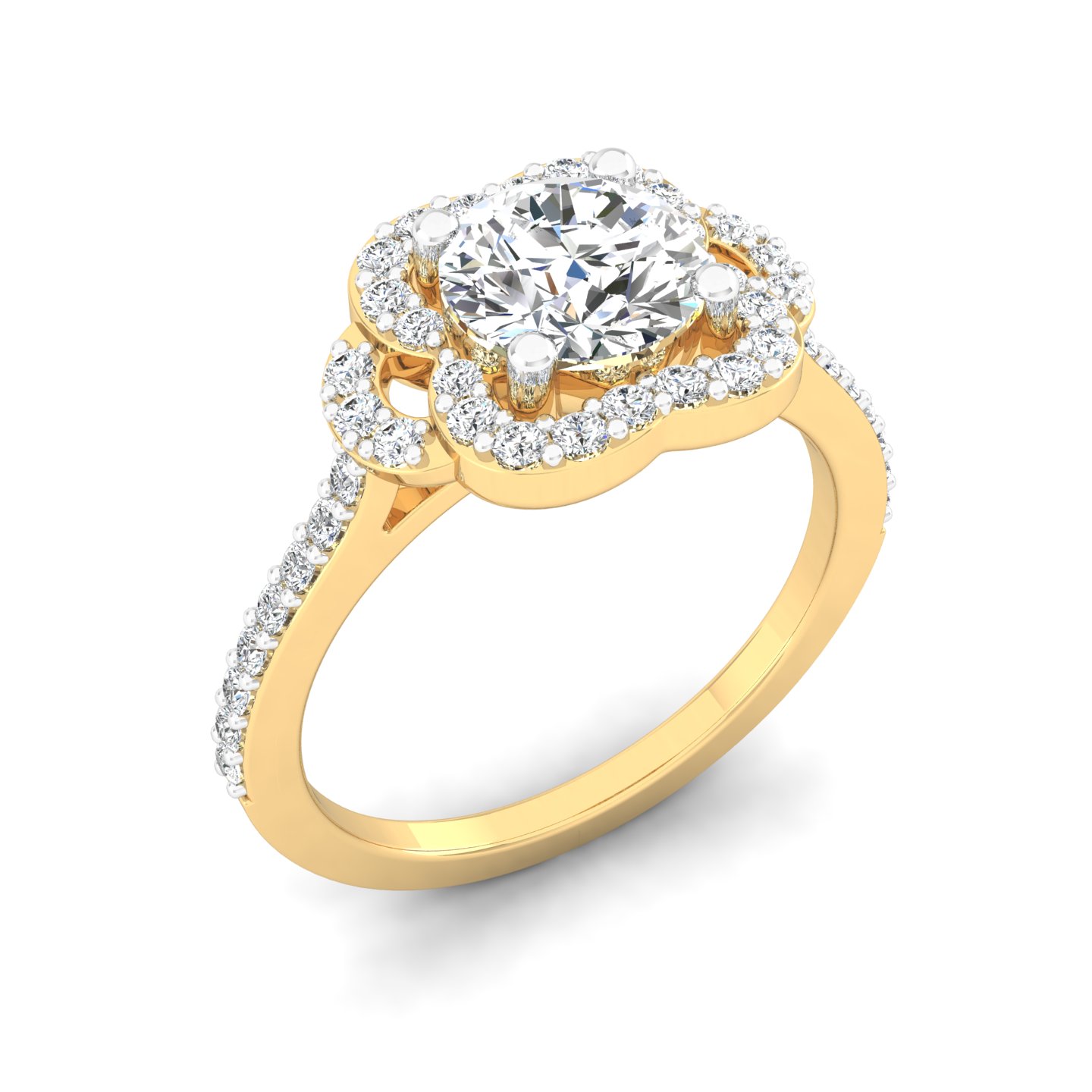 Flourish Halo Ring