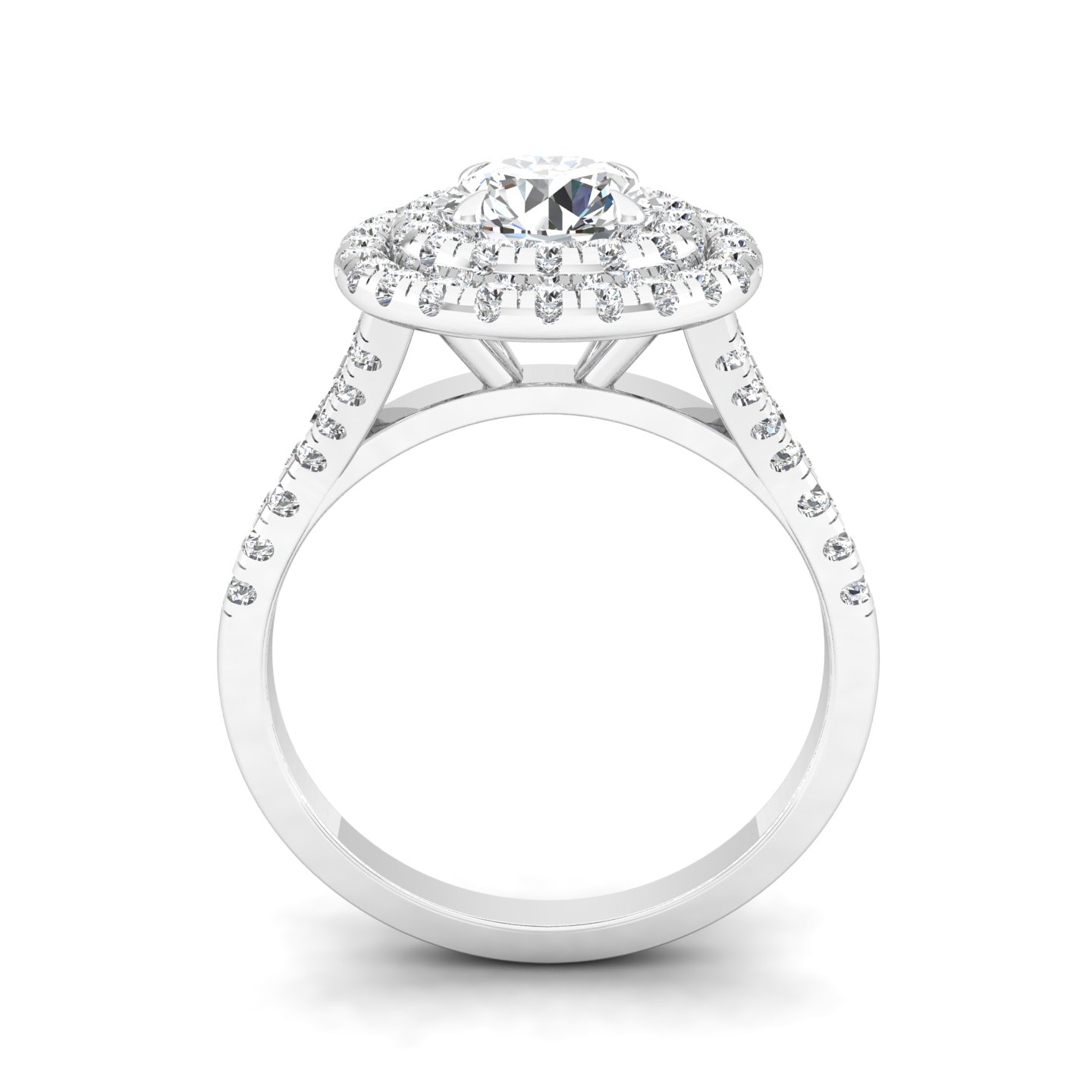 Luminosa Double Halo Ring