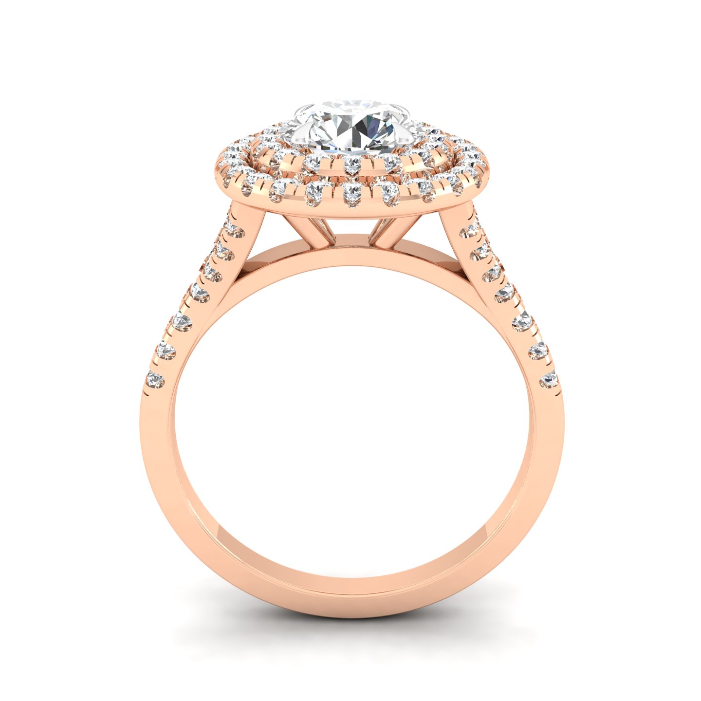 Luminosa Double Halo Ring