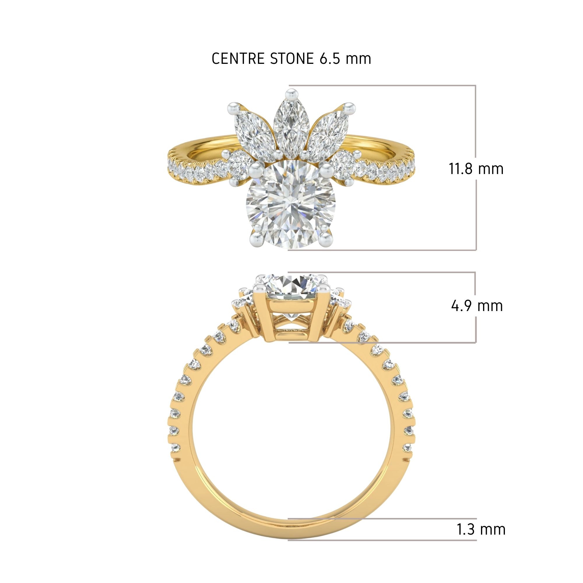 Marquise Bloom Ring