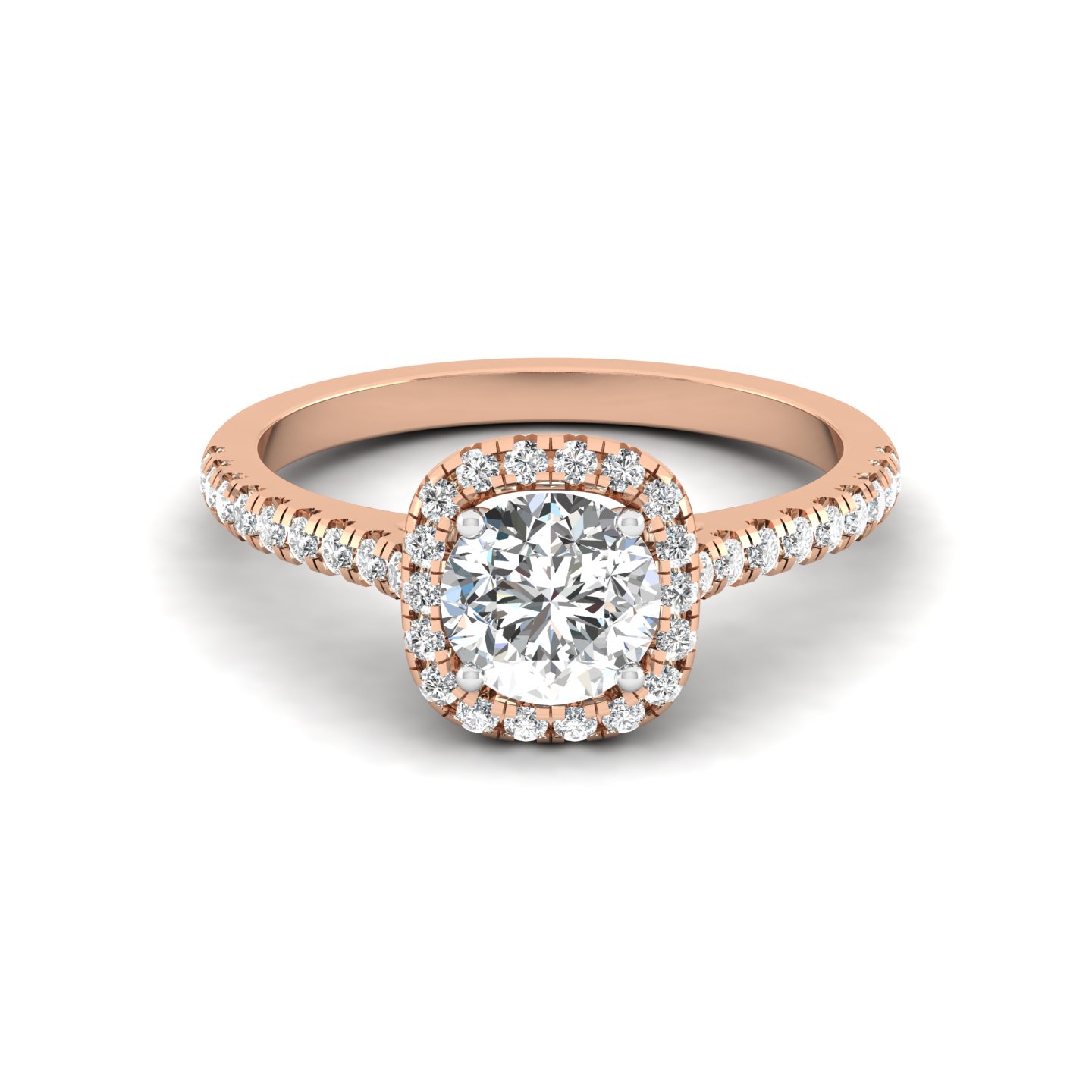 Cathedral Halo Ring