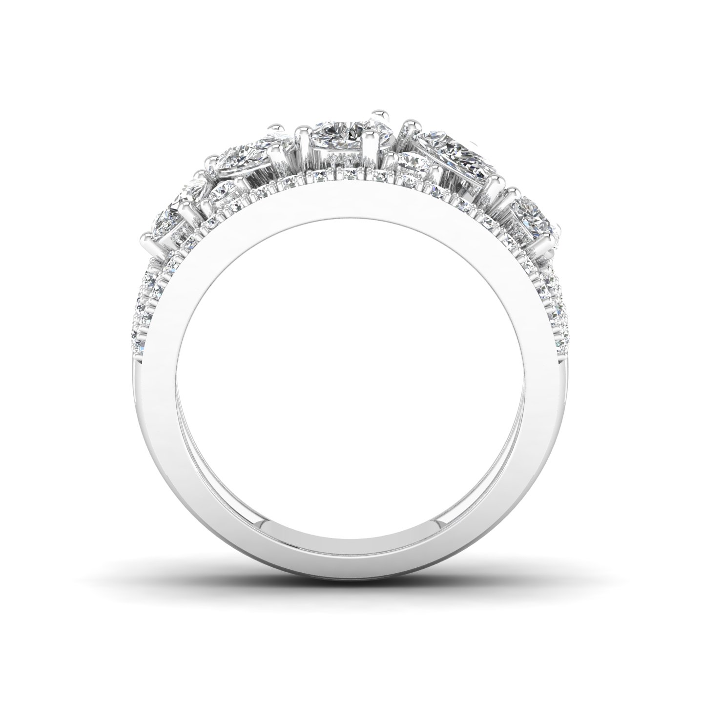 Pear Cascade Ring