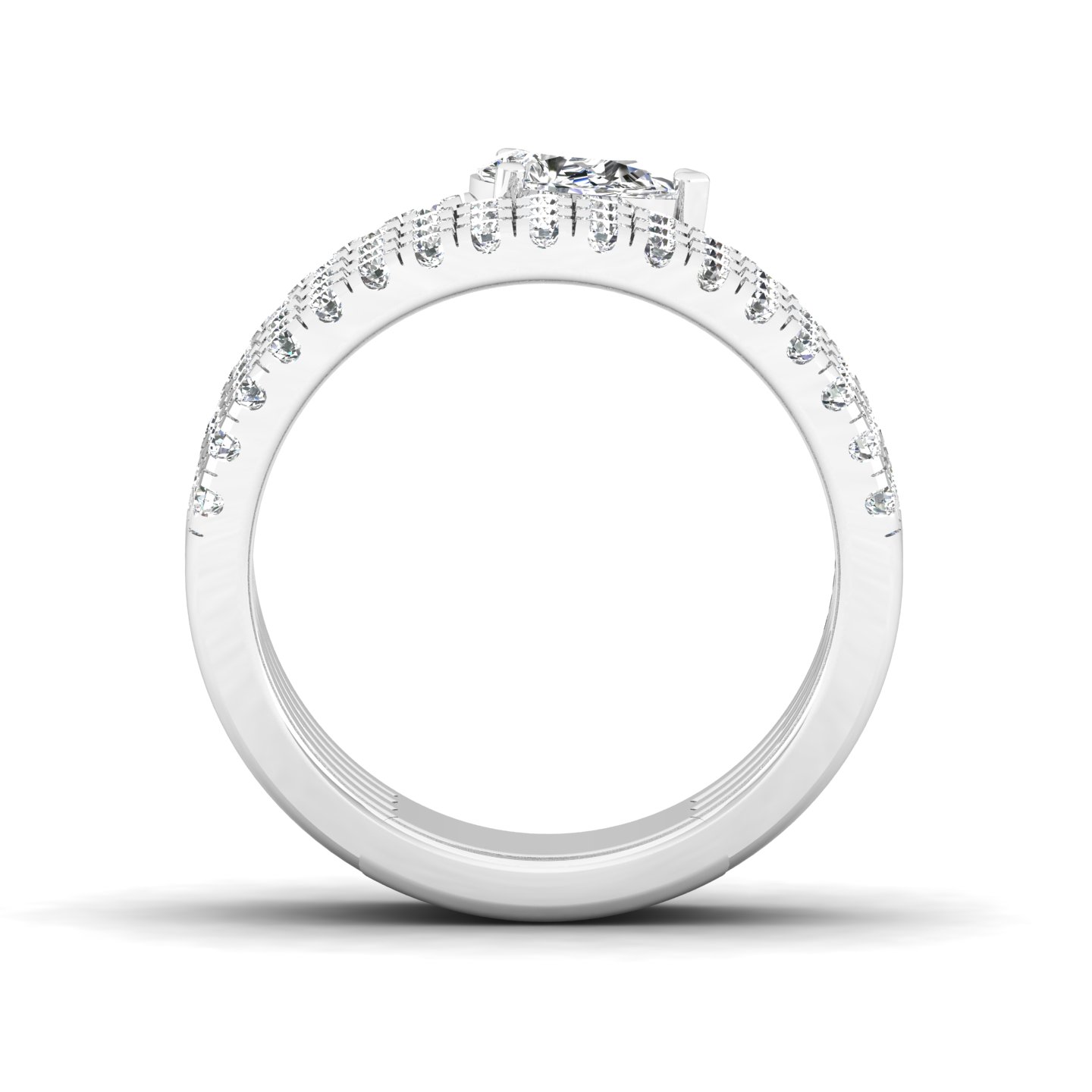Tiered Pear Ring