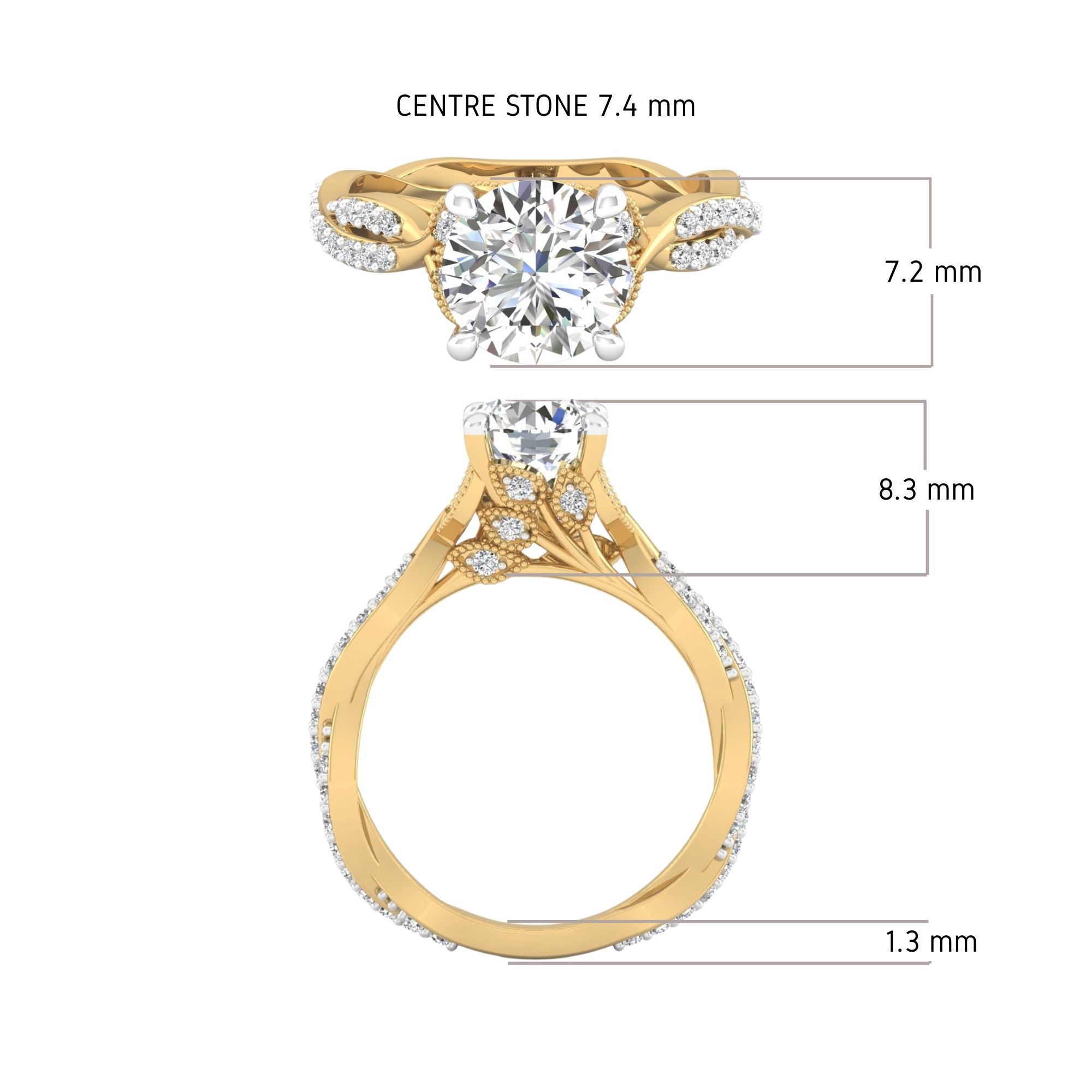Ivy Solitaire Ring